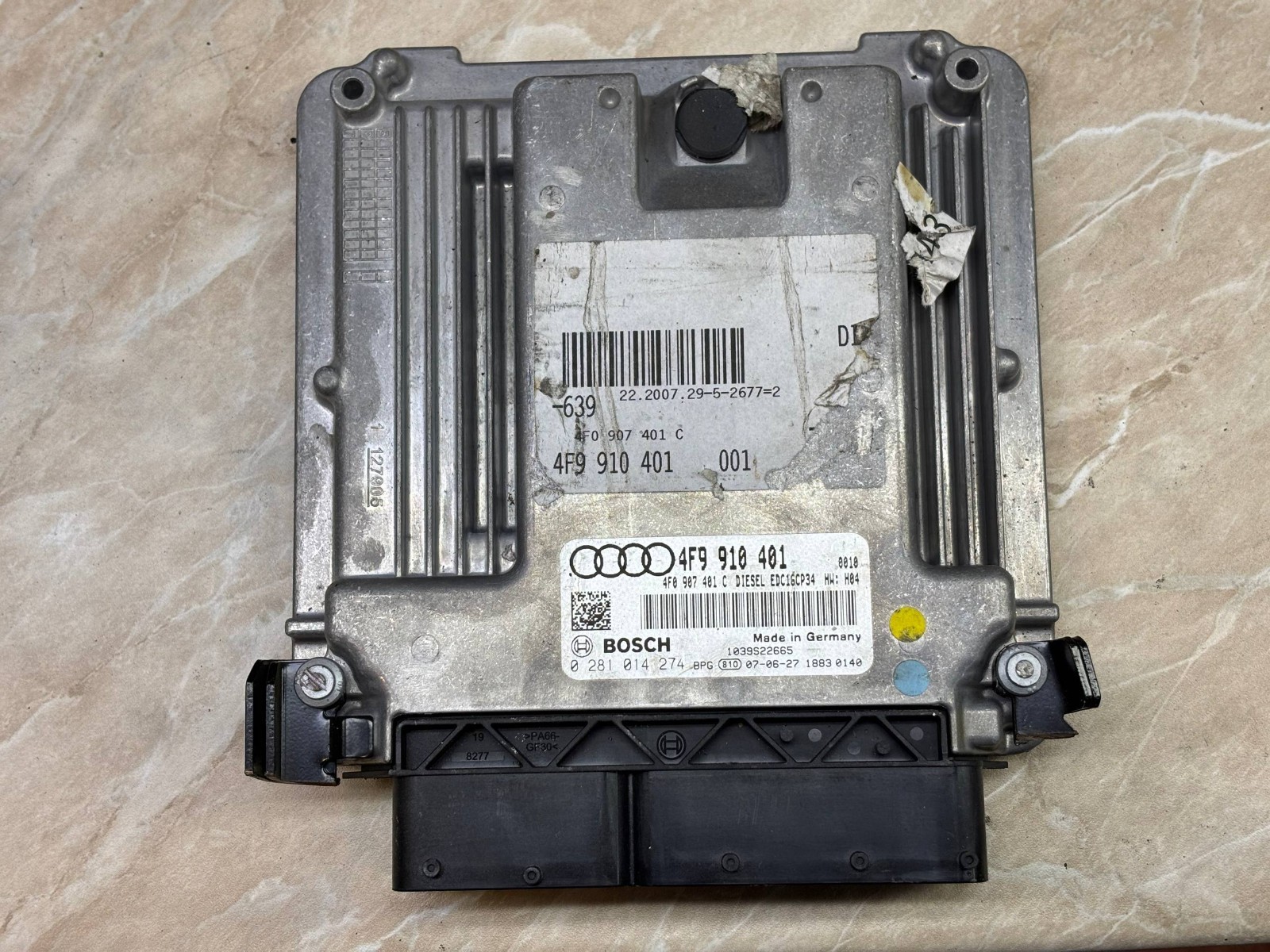4F9910401 Bosch EDC16CP34 0281014274 Audi Engine Control Unit ECU