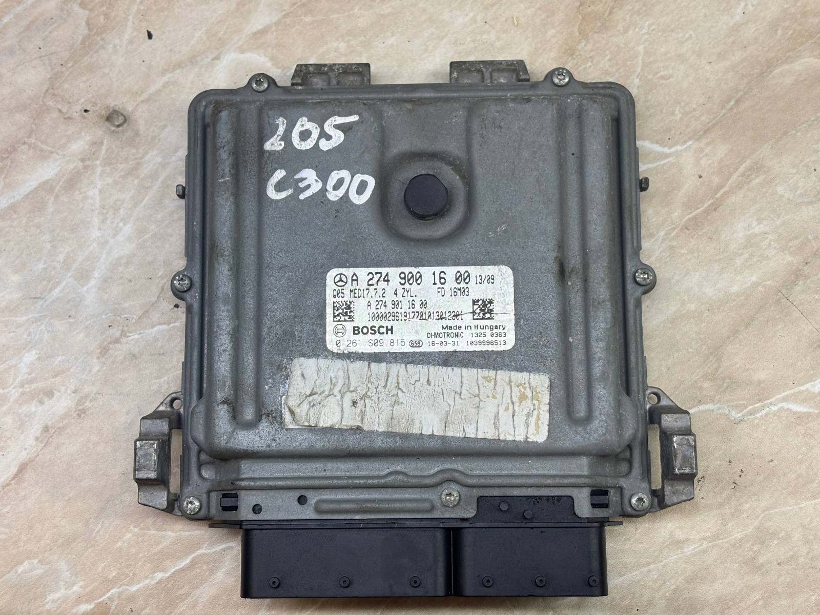 A2749001600 Bosch ME17.7.2 0261S09815 Mercedes Engine ECU Module