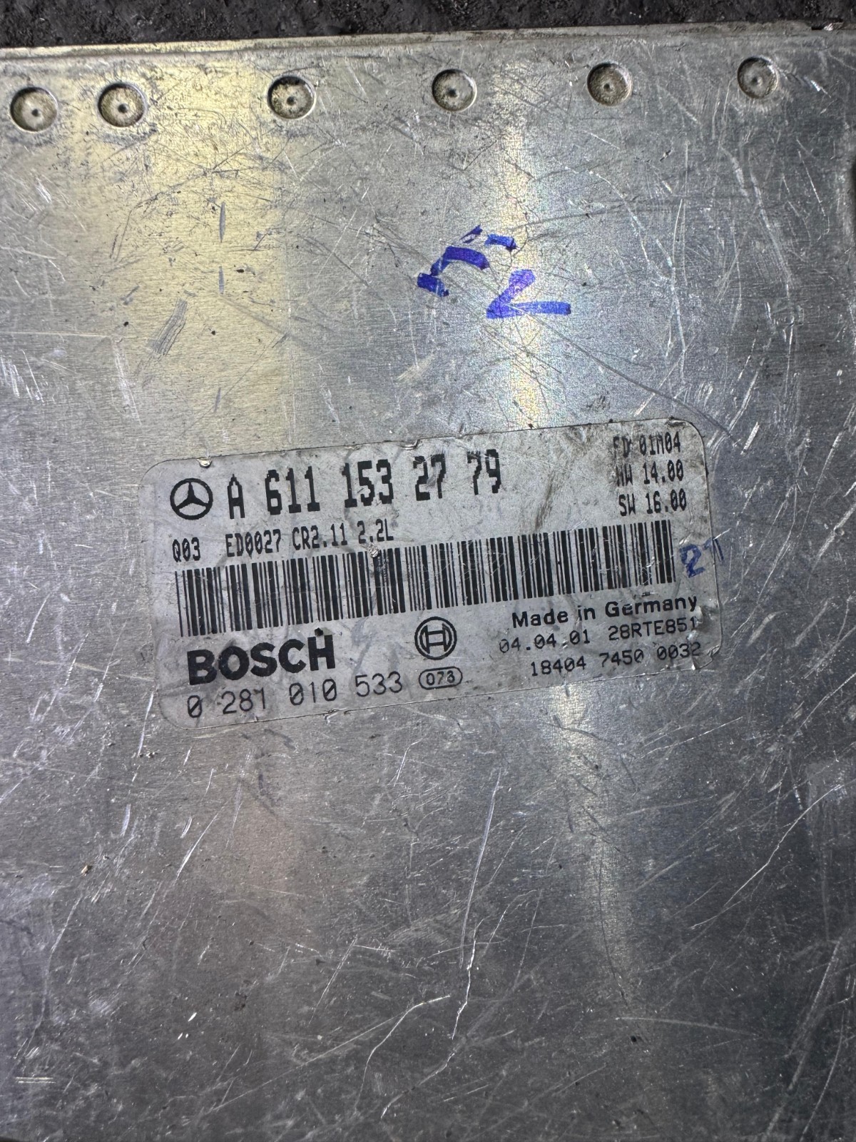 A6111532779 Bosch CR2.11 0281010533 Mercedes CDI Engine ECU