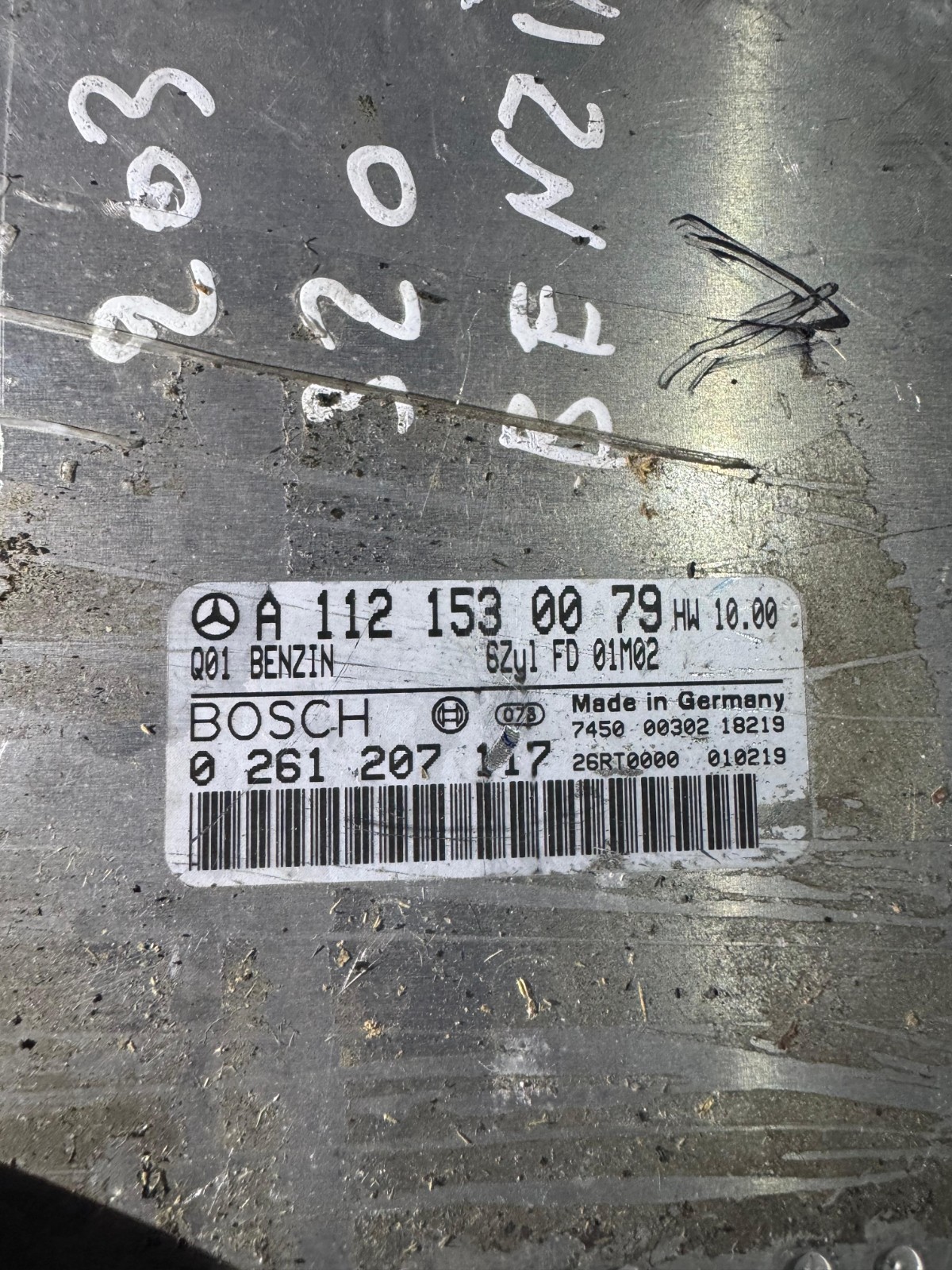 A1121530079 Bosch ME2.8 0261207117 Mercedes Engine ECU Module