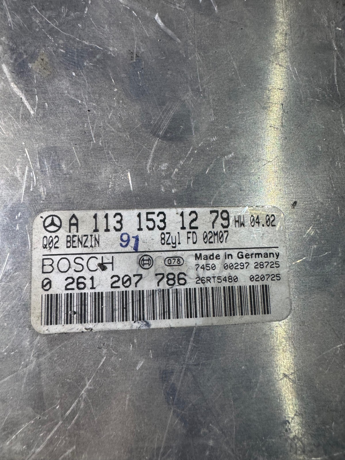 A1131531279 Bosch ME2.8 0261207786 Mercedes Engine ECU Module