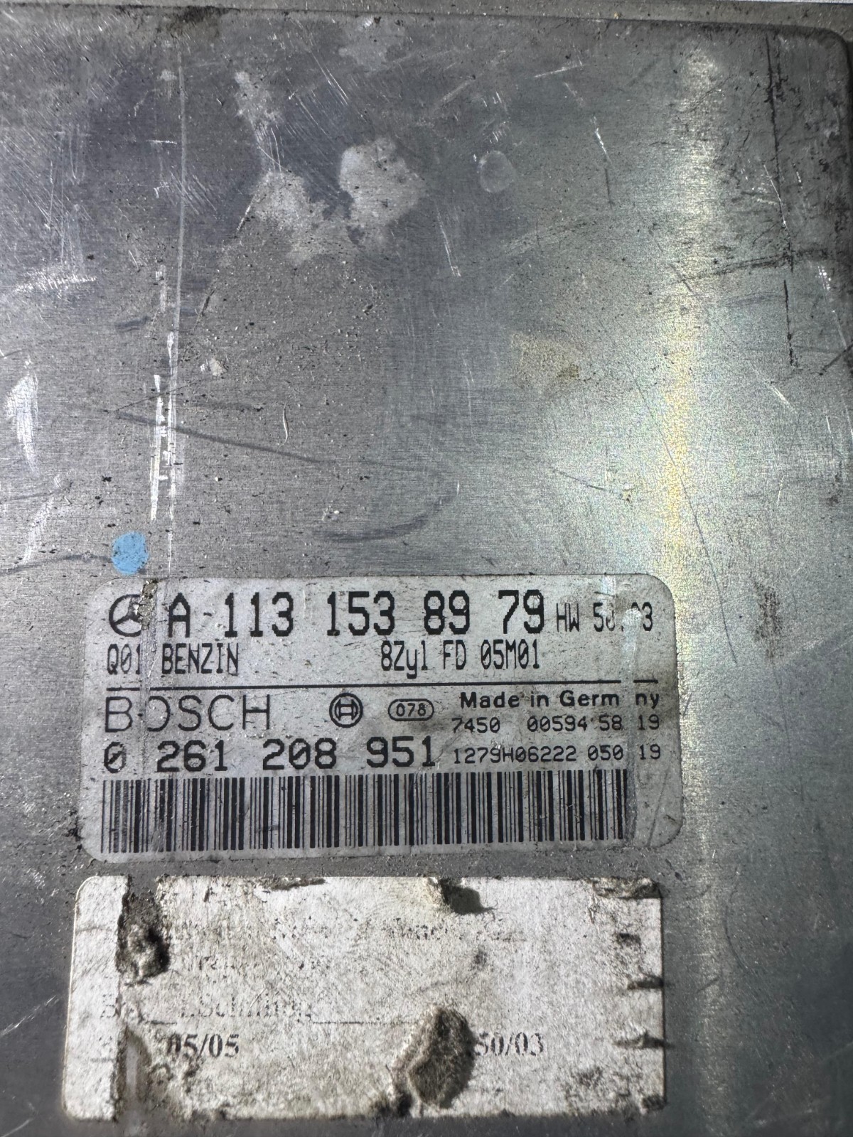 A1131538979 Bosch ME2.8 0261208951 Mercedes Engine Control Unit ECU