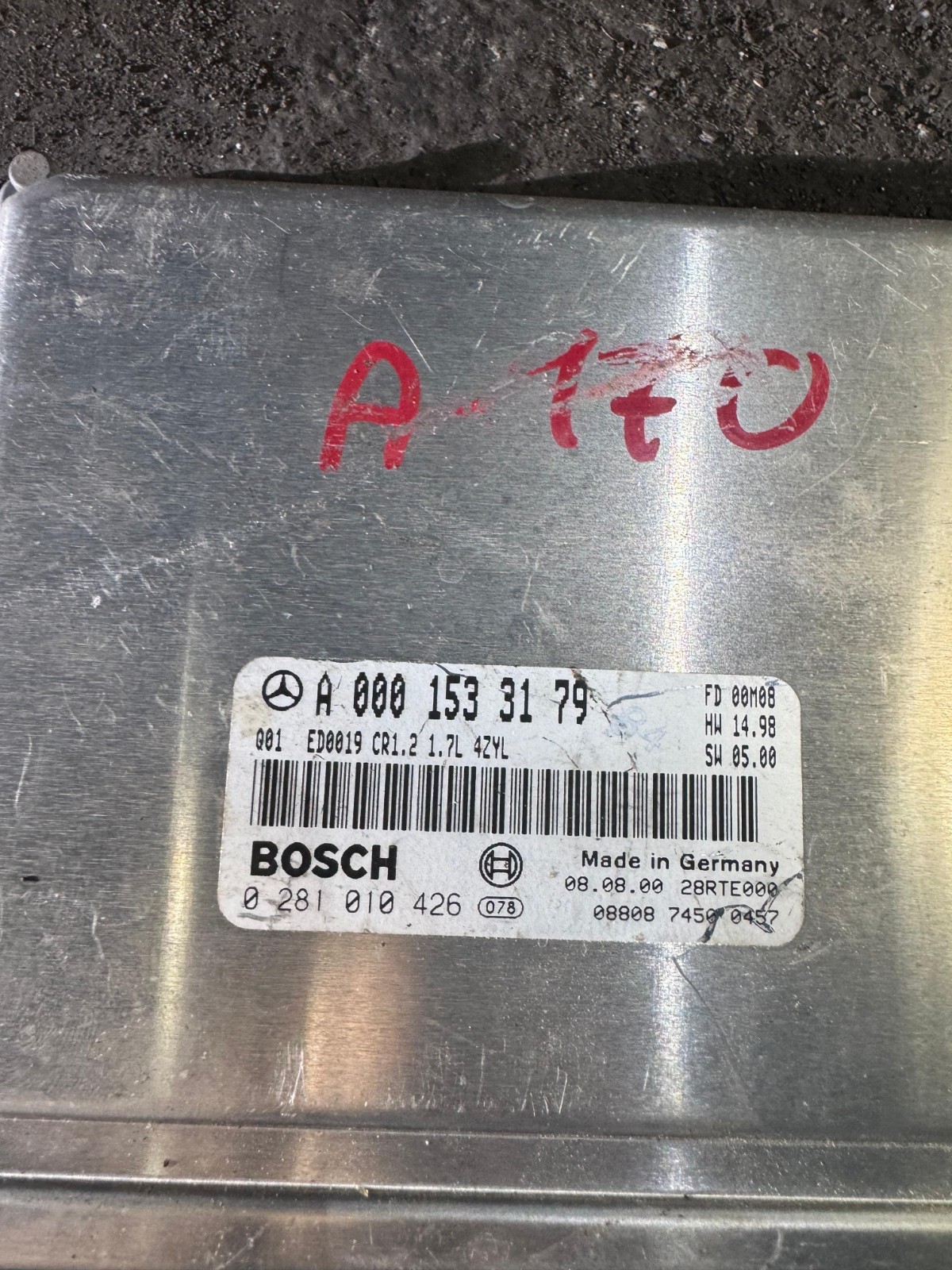 A0001533179 Bosch CR1.2 0281010426 Mercedes CDI Engine ECU