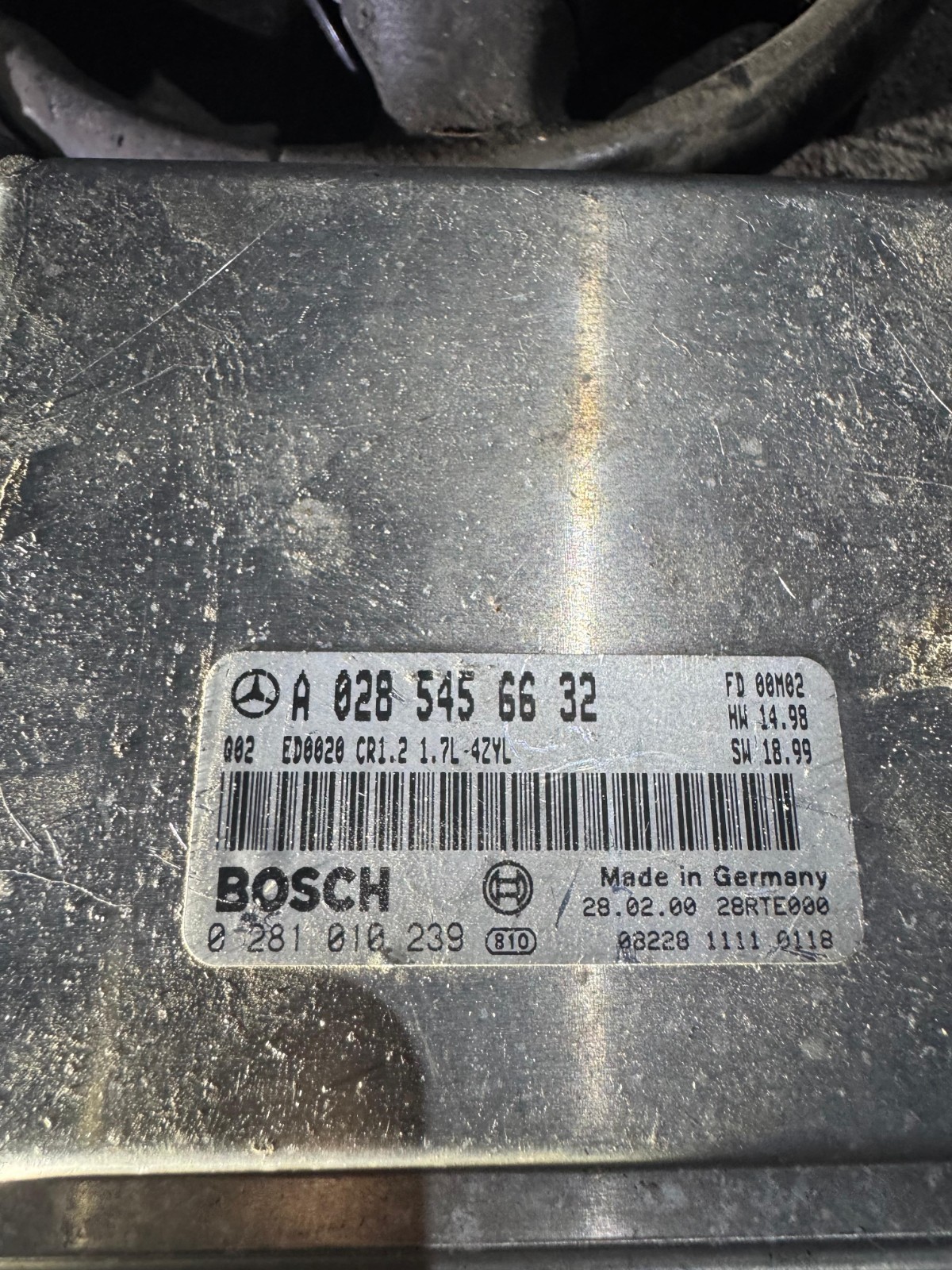 A0285456632 Bosch CR1.2 0281010239 Mercedes CDI ECU Module