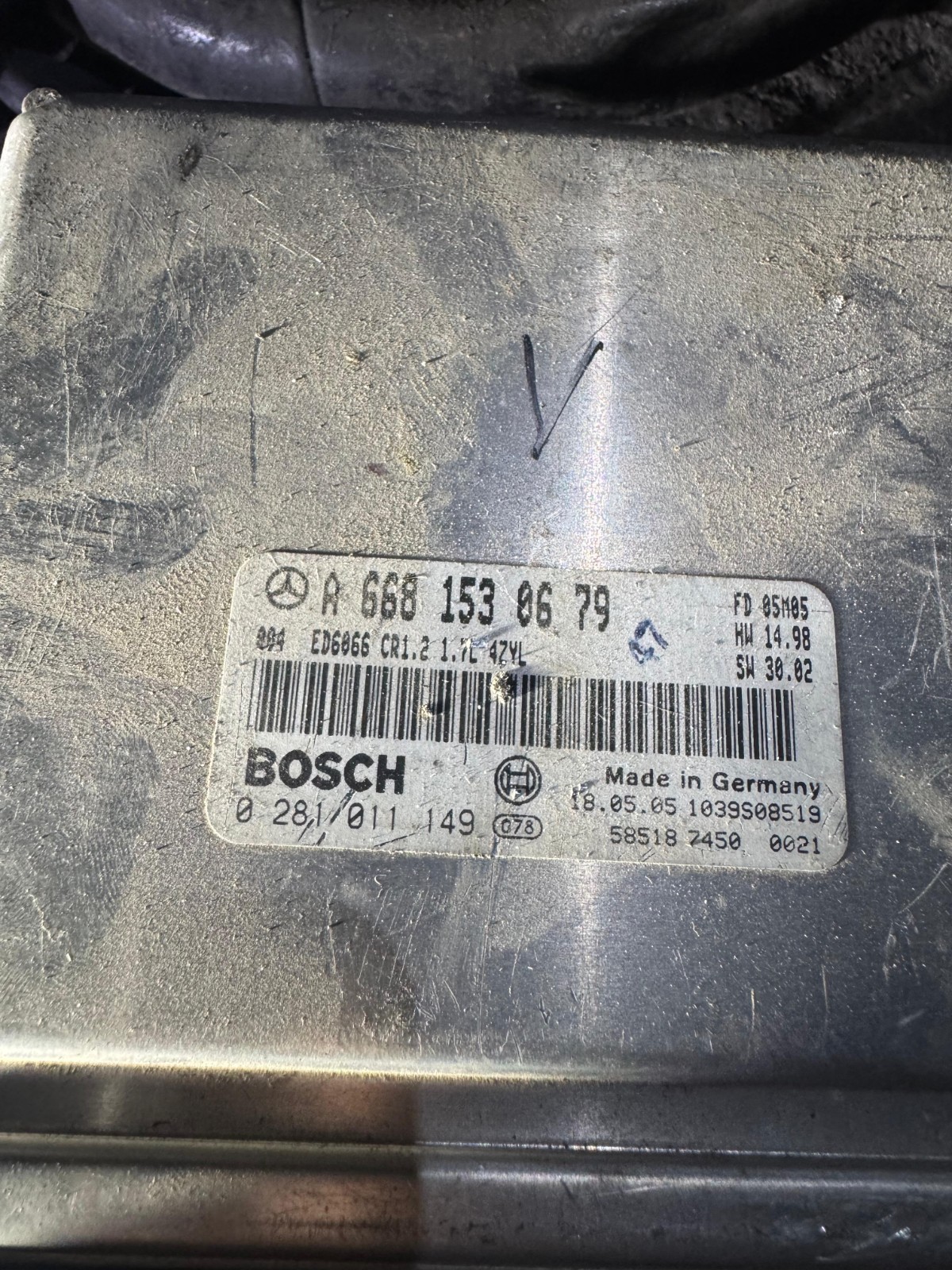 A6681530679 Bosch CR1.2 0281011149 Mercedes CDI Engine ECU