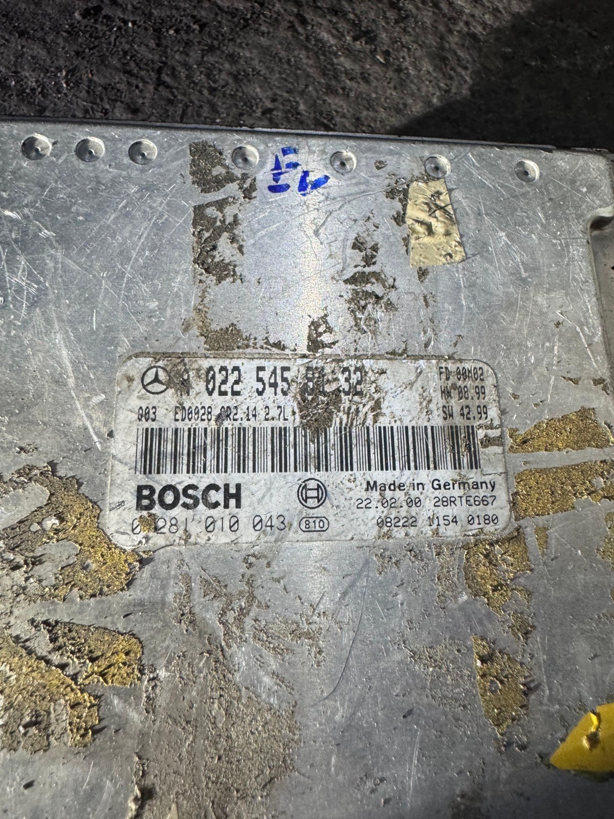 A0225458132 Bosch CR2.14 0281010043 Mercedes CDI Engine ECU