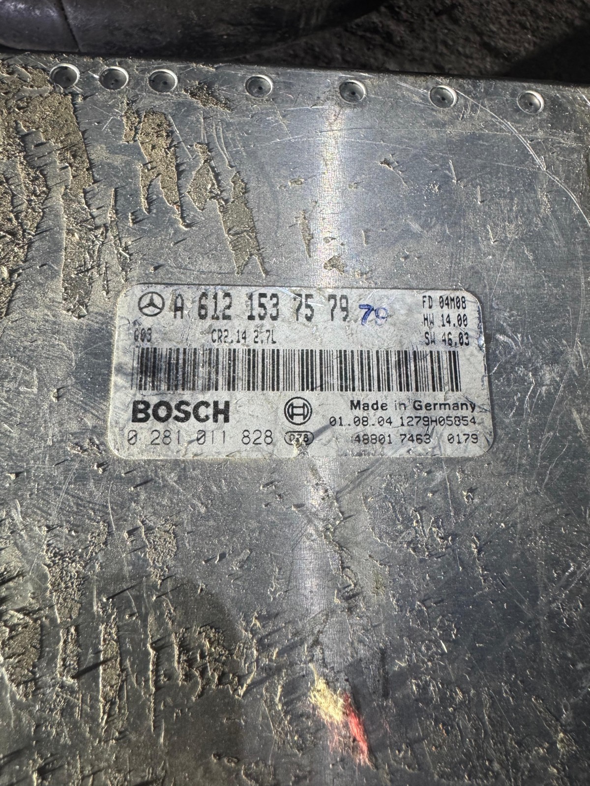 A6121537579 Bosch CR2.14 0281011828 Mercedes CDI Engine ECU