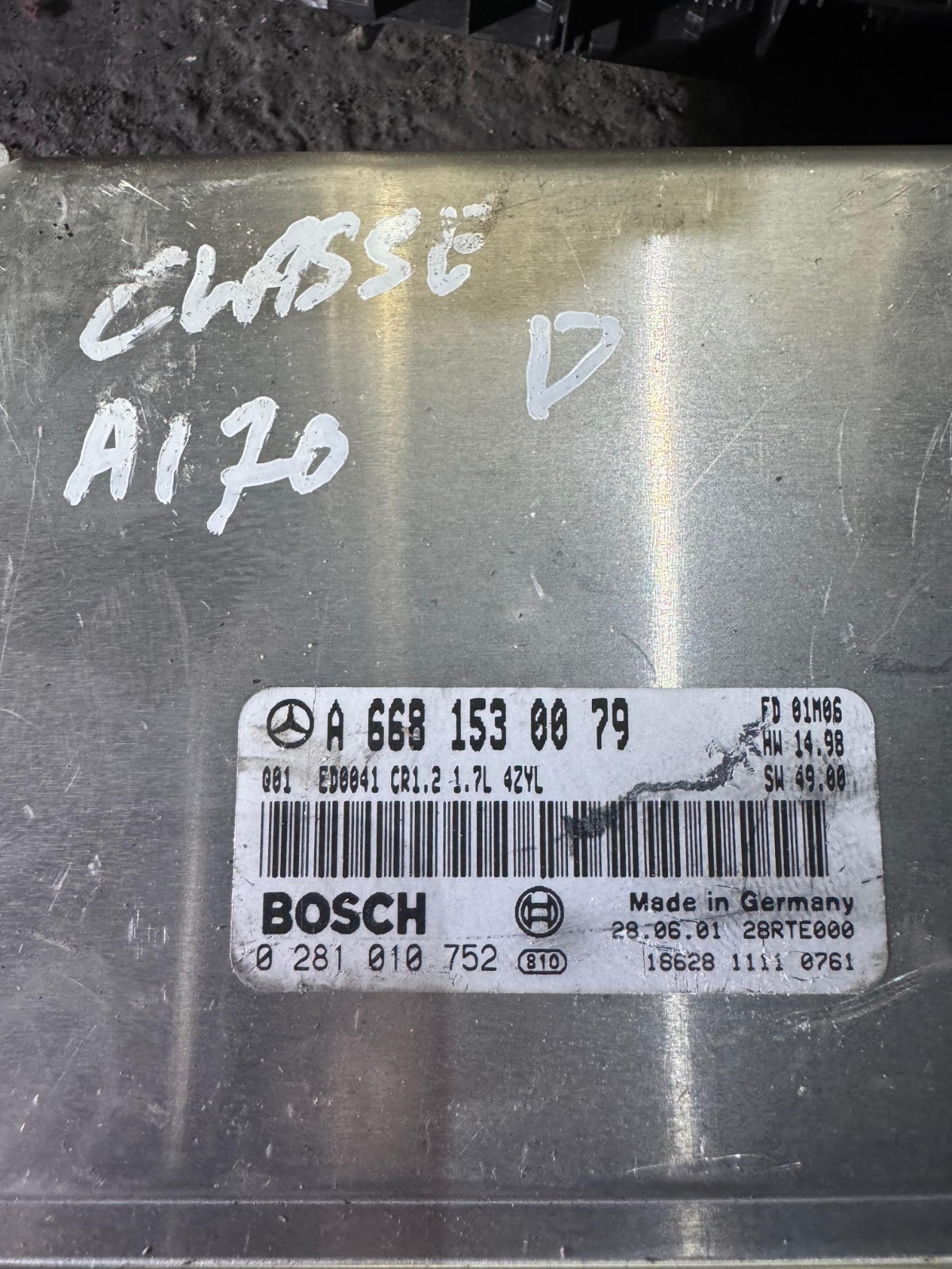 A6681530079 Bosch CR1.2 0281010752 Mercedes CDI Engine ECU Unit