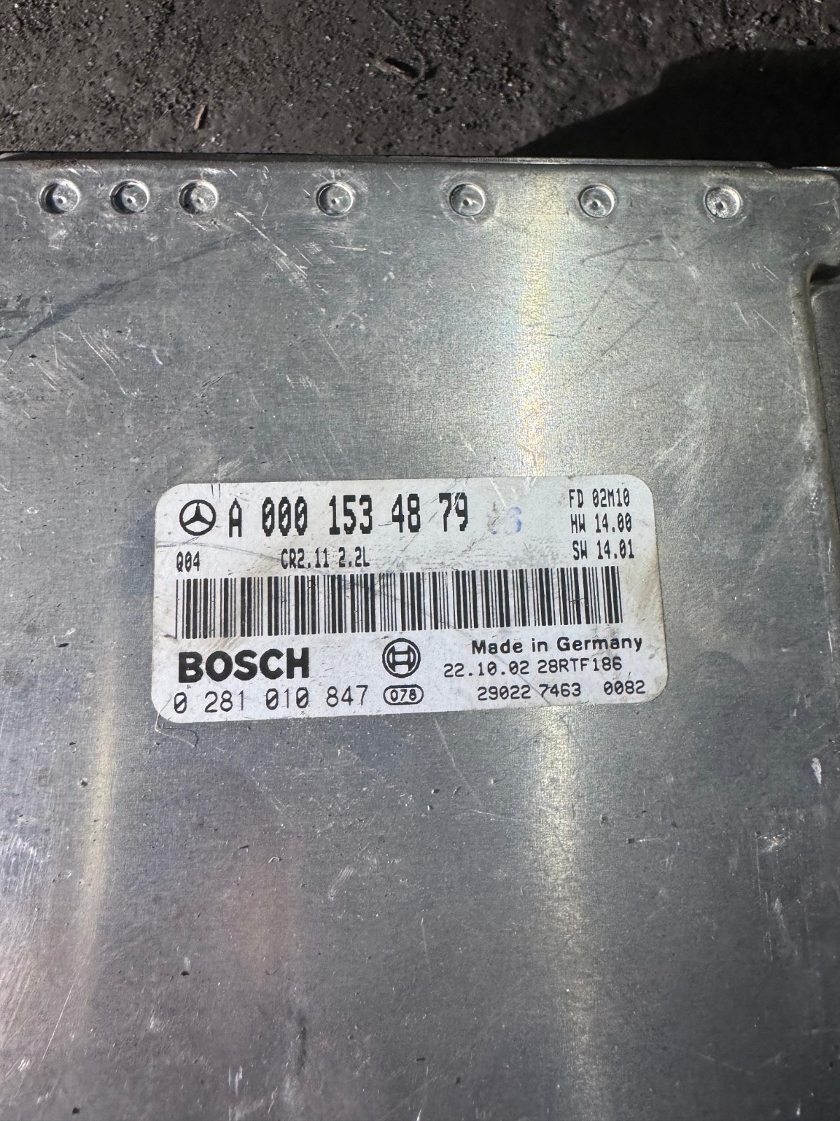 A0001534879 Bosch CR2.11 0281010847 Mercedes CDI Engine Control