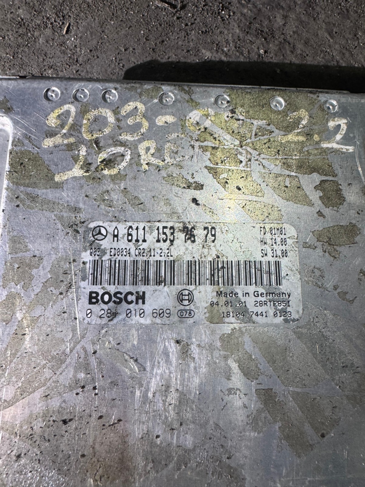 A6111537679 Bosch CR2.11 0281010609 Mercedes CDI Engine ECU