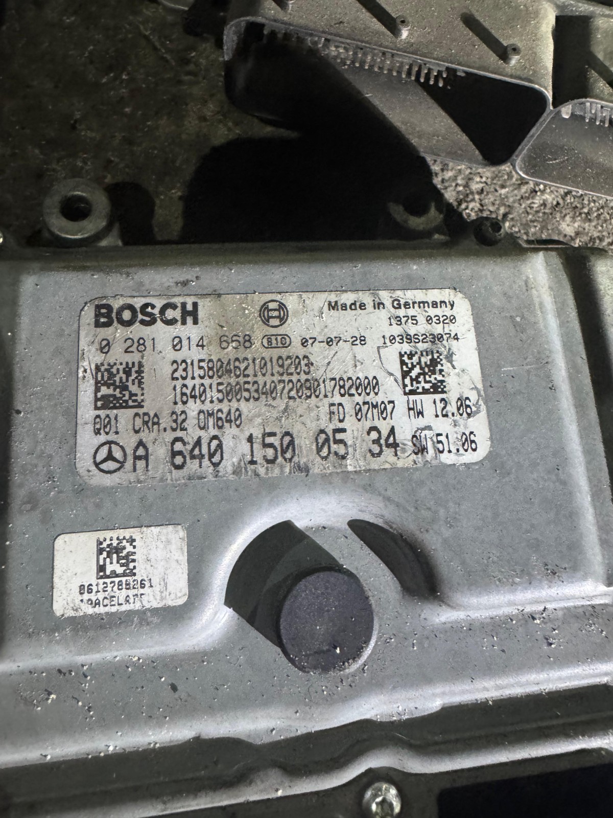 A6401500534 Bosch EDC16C32 0281014668 Mercedes CDI Engine ECU