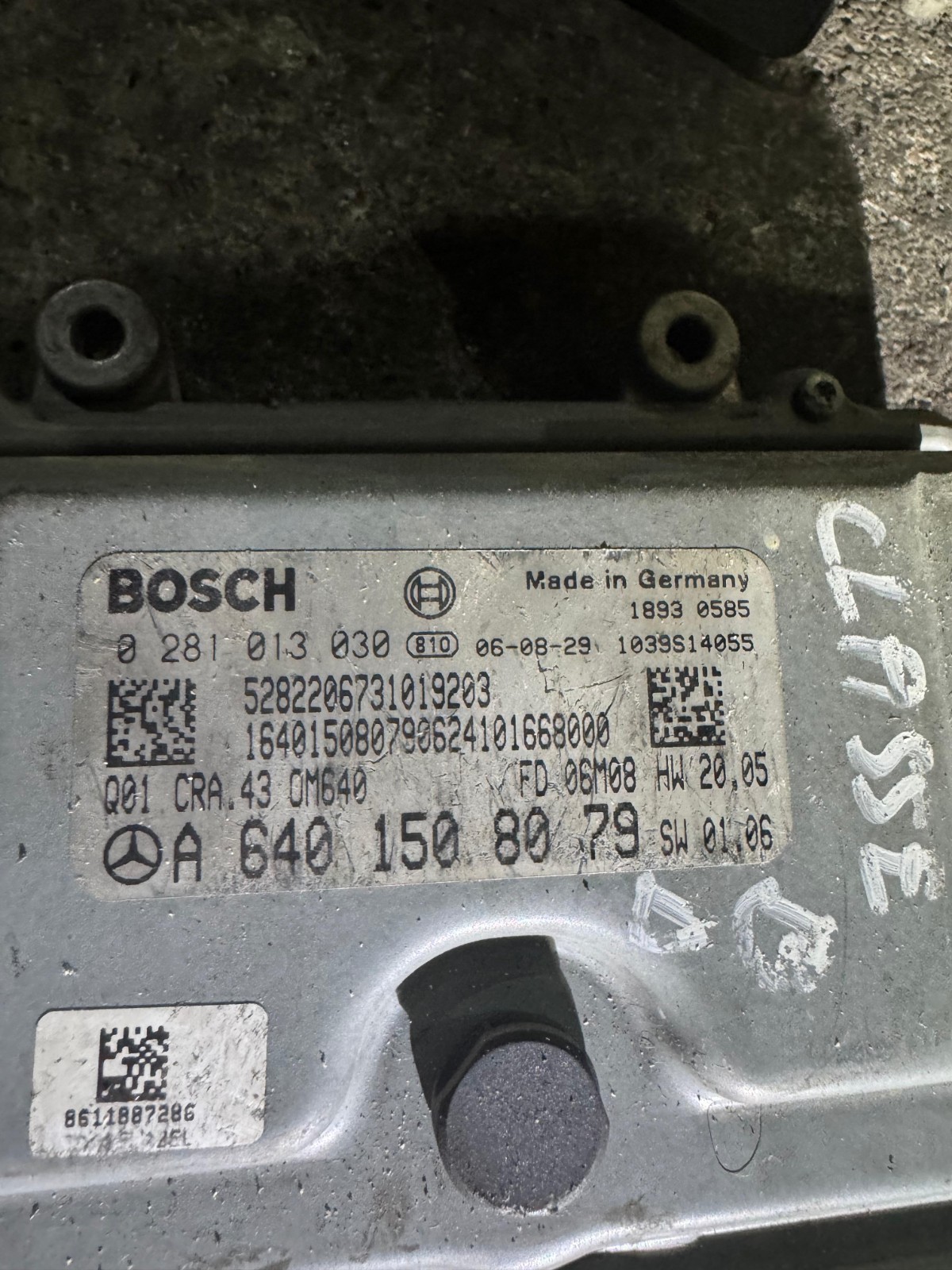 A6401508079 Bosch EDC16C32 0281013030 Mercedes CDI Engine ECU