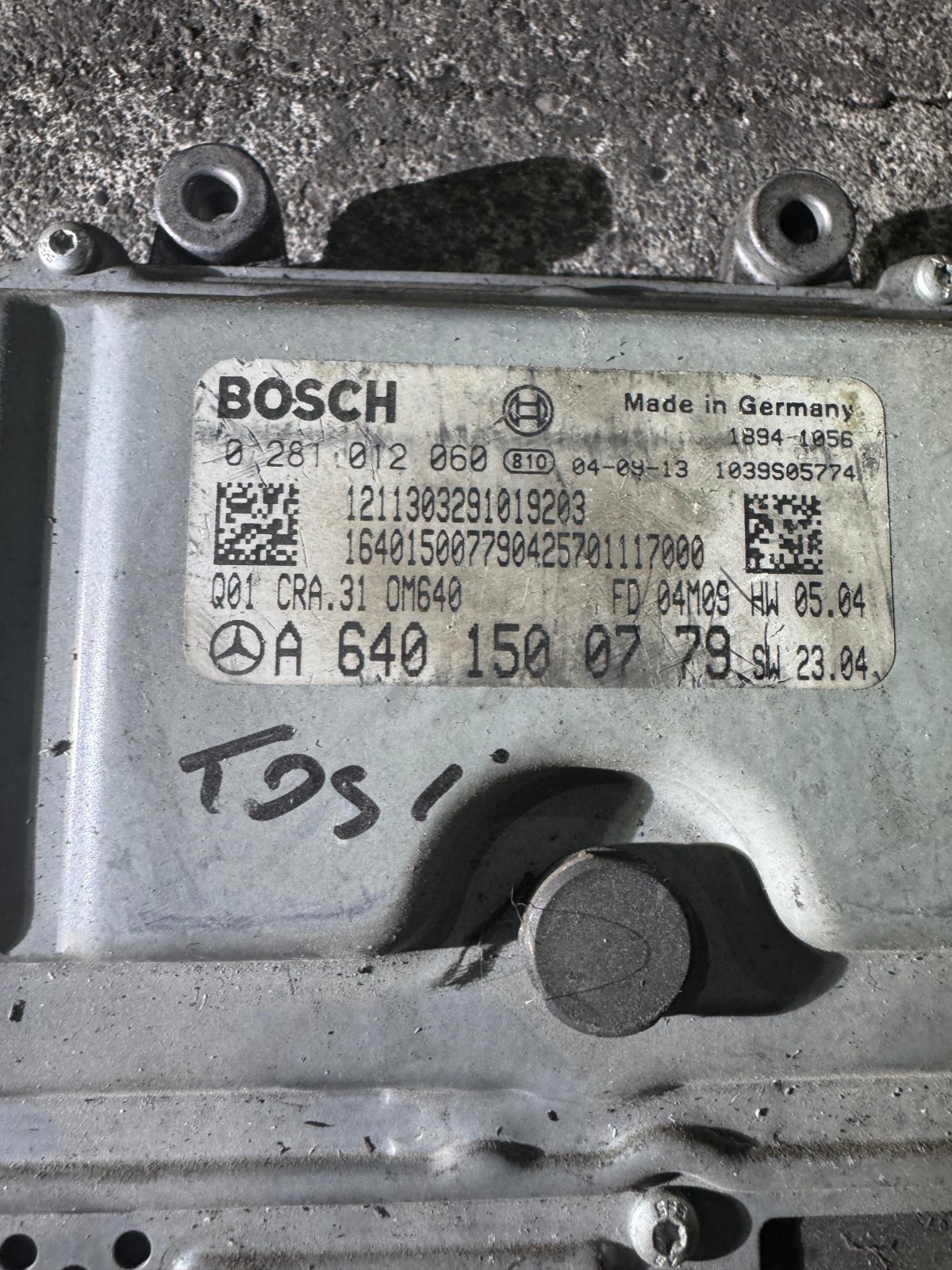 A6401500779 Bosch EDC16C32 0281012060 Mercedes CDI Engine ECU