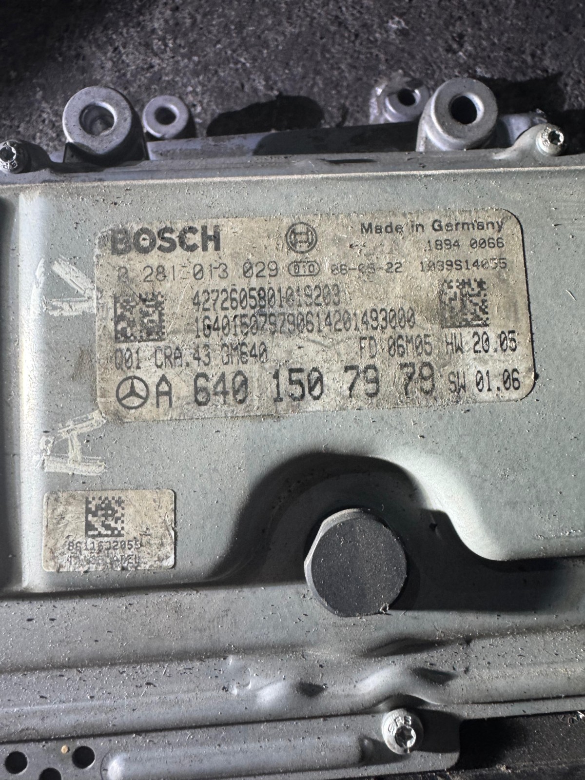 A6401507979 Bosch EDC16C32 0281013029 Mercedes CDI Engine ECU