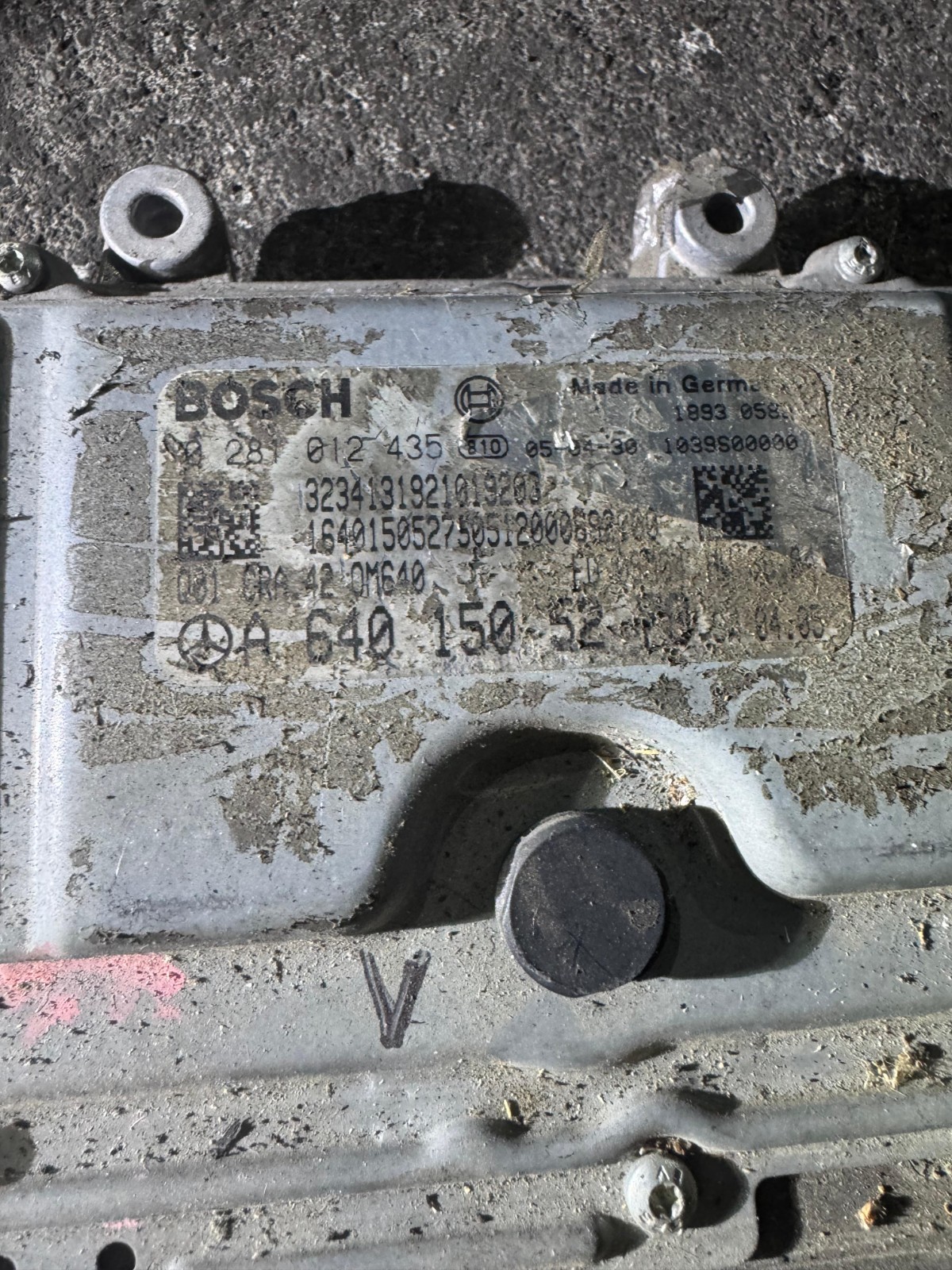A6401505279 Bosch EDC16C32 0281012435 Mercedes CDI Engine ECU