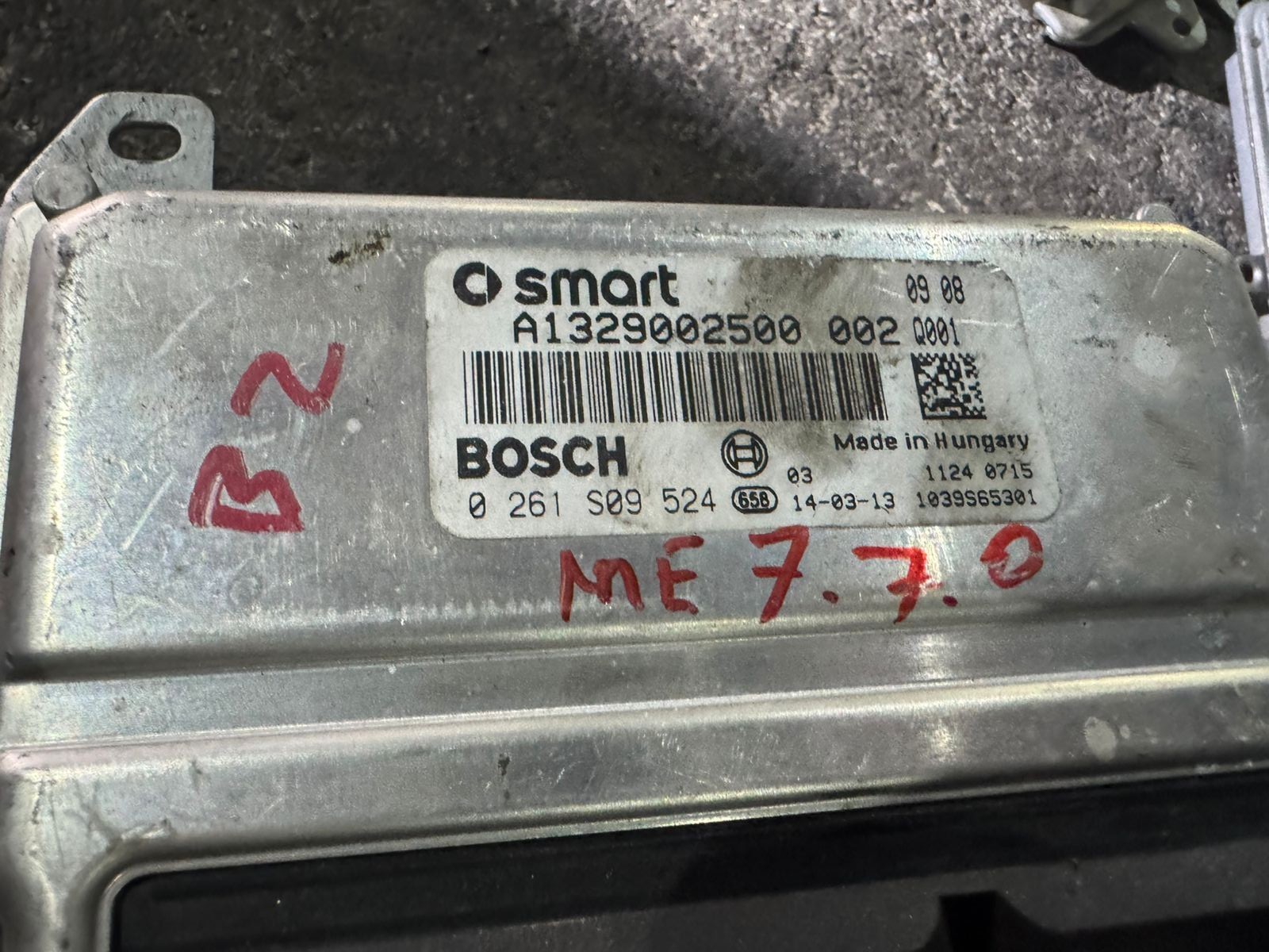 A1329002500 002 Bosch ME7.7.0 0261S09524 Mercedes Engine ECU Module