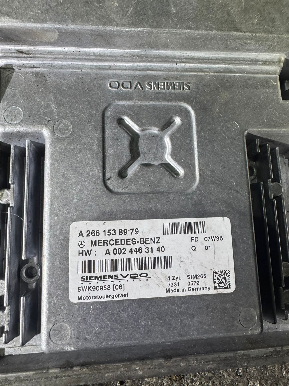 A2661538979 Siemens VDO 5WK90958 06 Mercedes Engine ECU Module