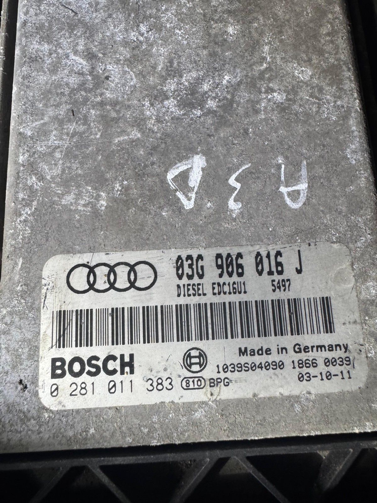 03G906016J Bosch EDC16U1 0281011383 VW Audi Skoda Engine ECU