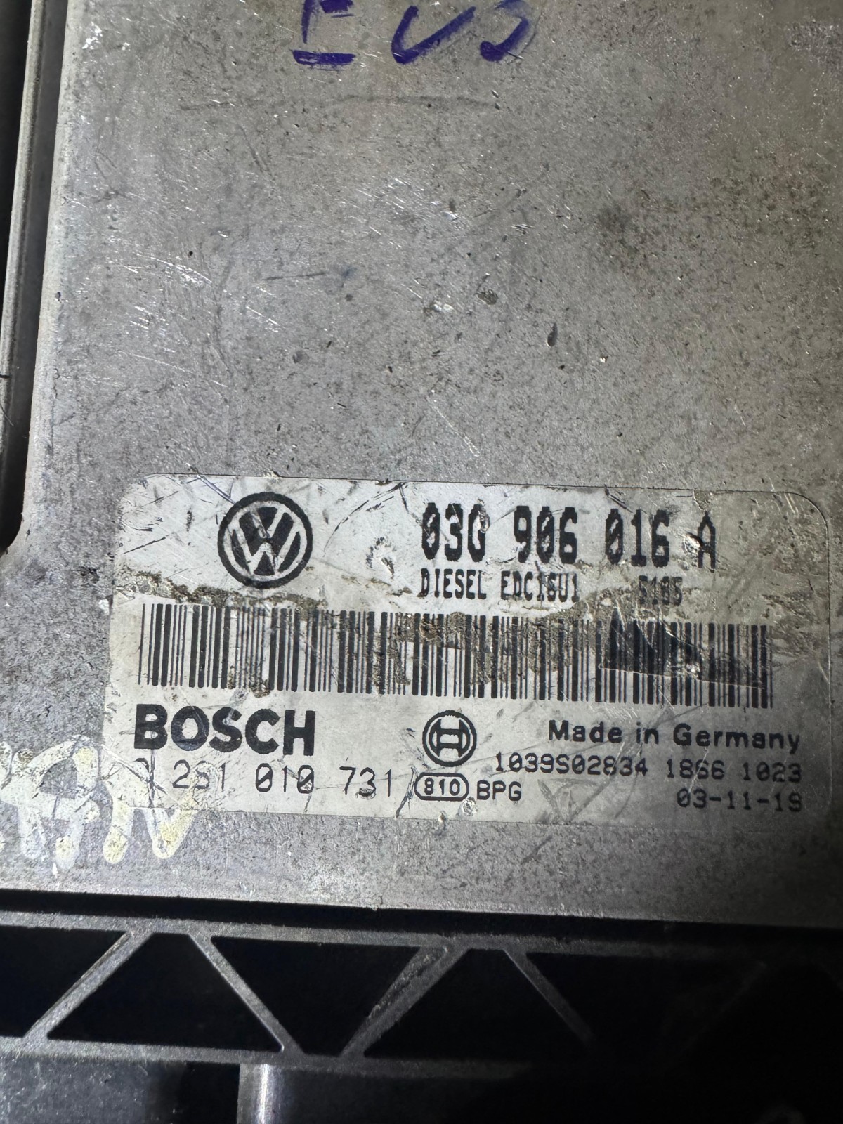 03G906016A Bosch EDC16U1 0281010731 VW Audi Skoda ECU Module