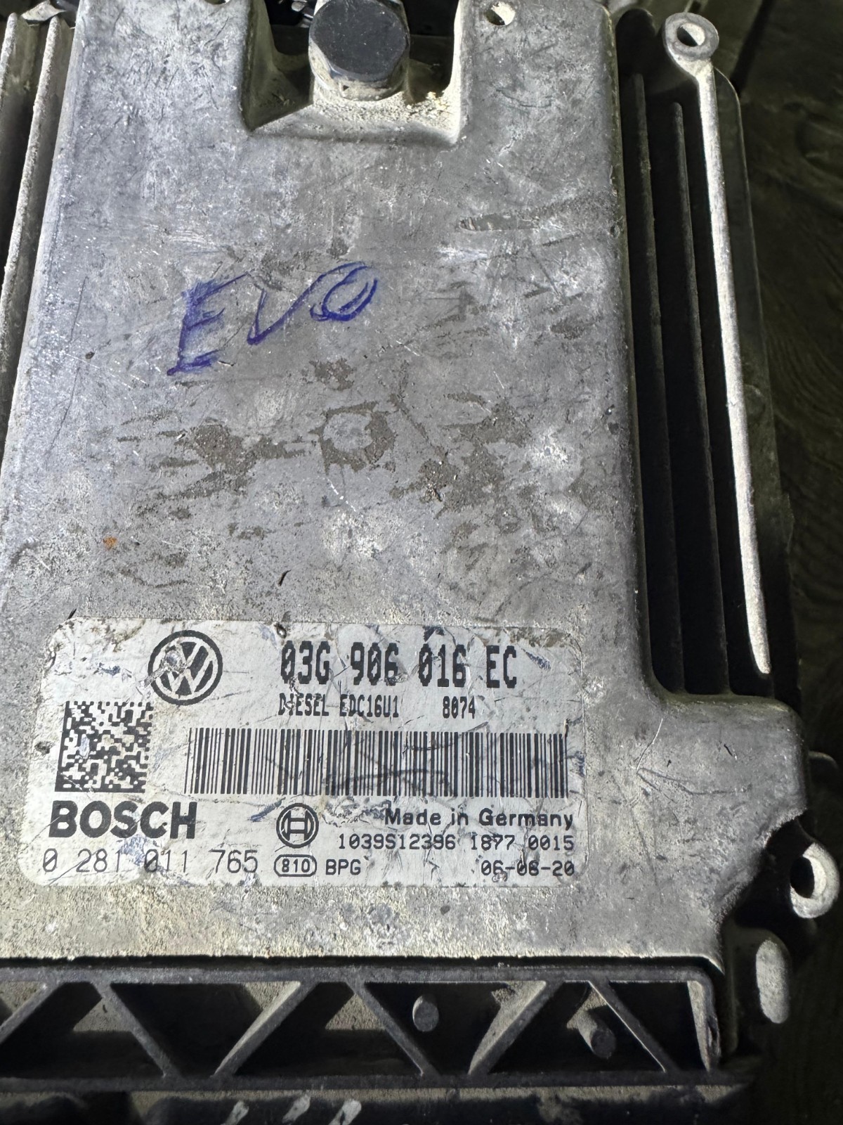 03G906016EC Bosch EDC16U1 0281011765 VW Audi Engine ECU Module