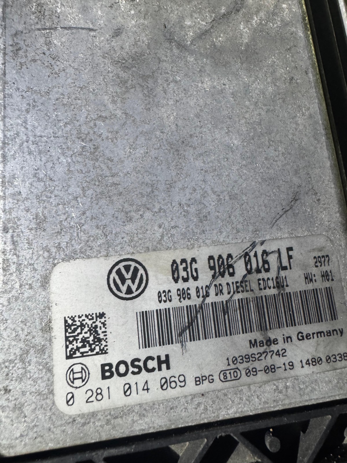 03G906016LF Bosch EDC16U1 0281014069 VW Audi Skoda Engine ECU