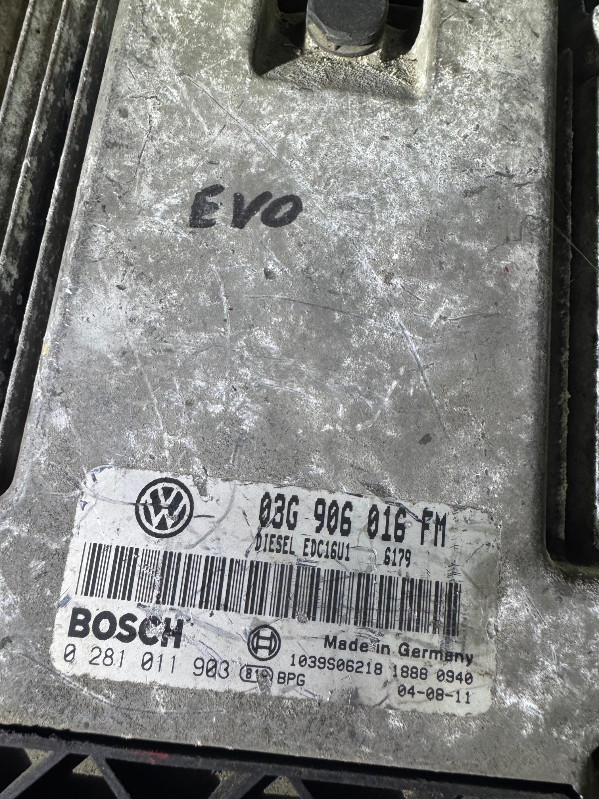 03G906016FM Bosch EDC16U1 0281011903 VW Audi Engine ECU Unit