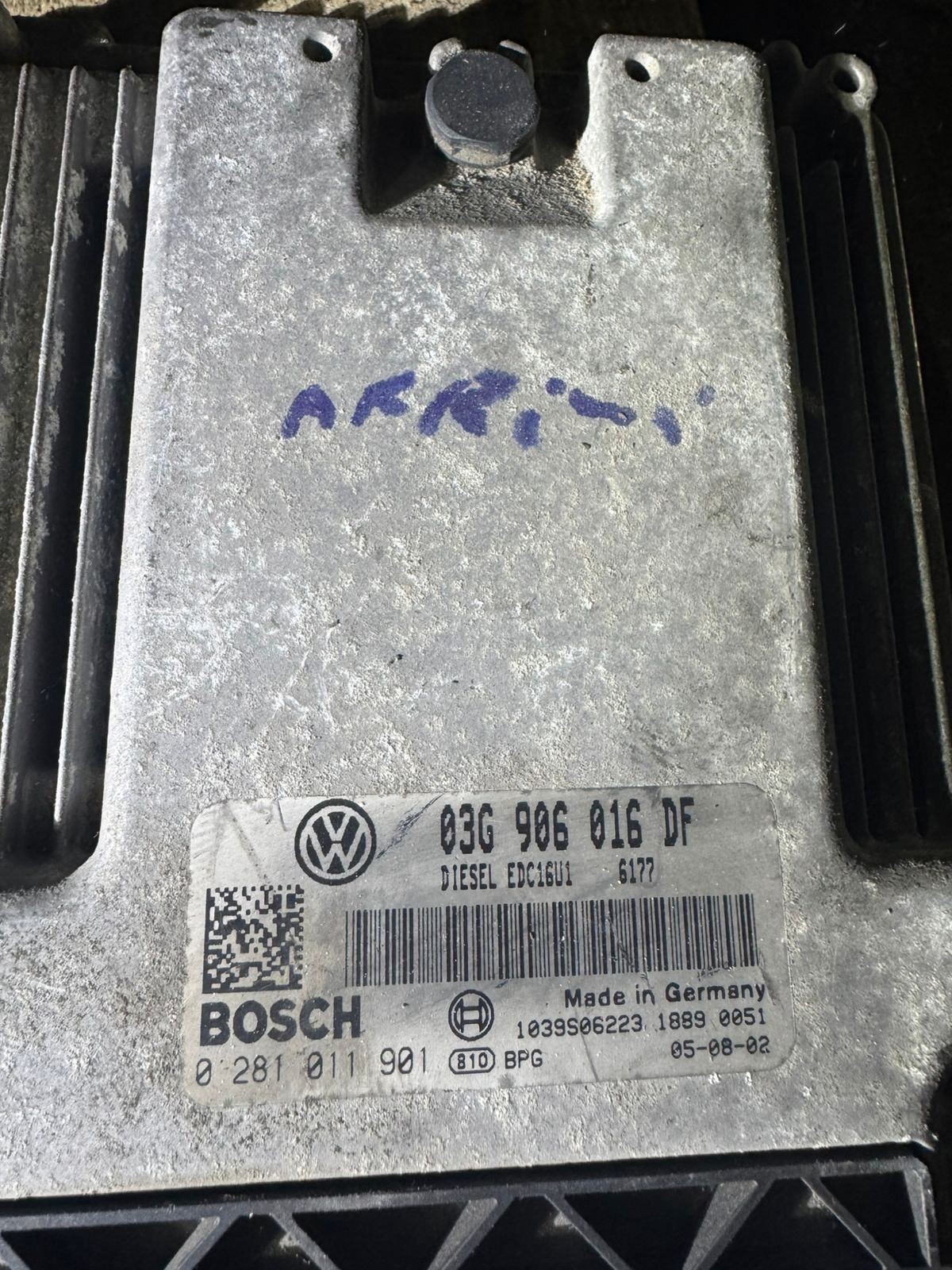 03G906016DF Bosch EDC16U1 0281011901 VW Audi Skoda Engine ECU