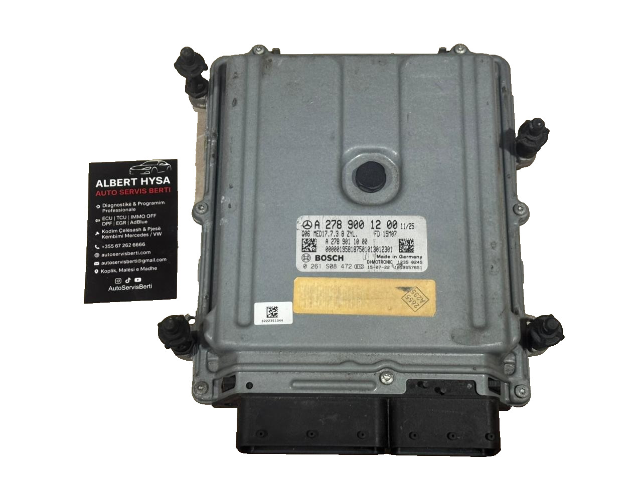 A2789001200 Bosch MED17.7.3 0261S08472 Mercedes Engine Control Unit ECU