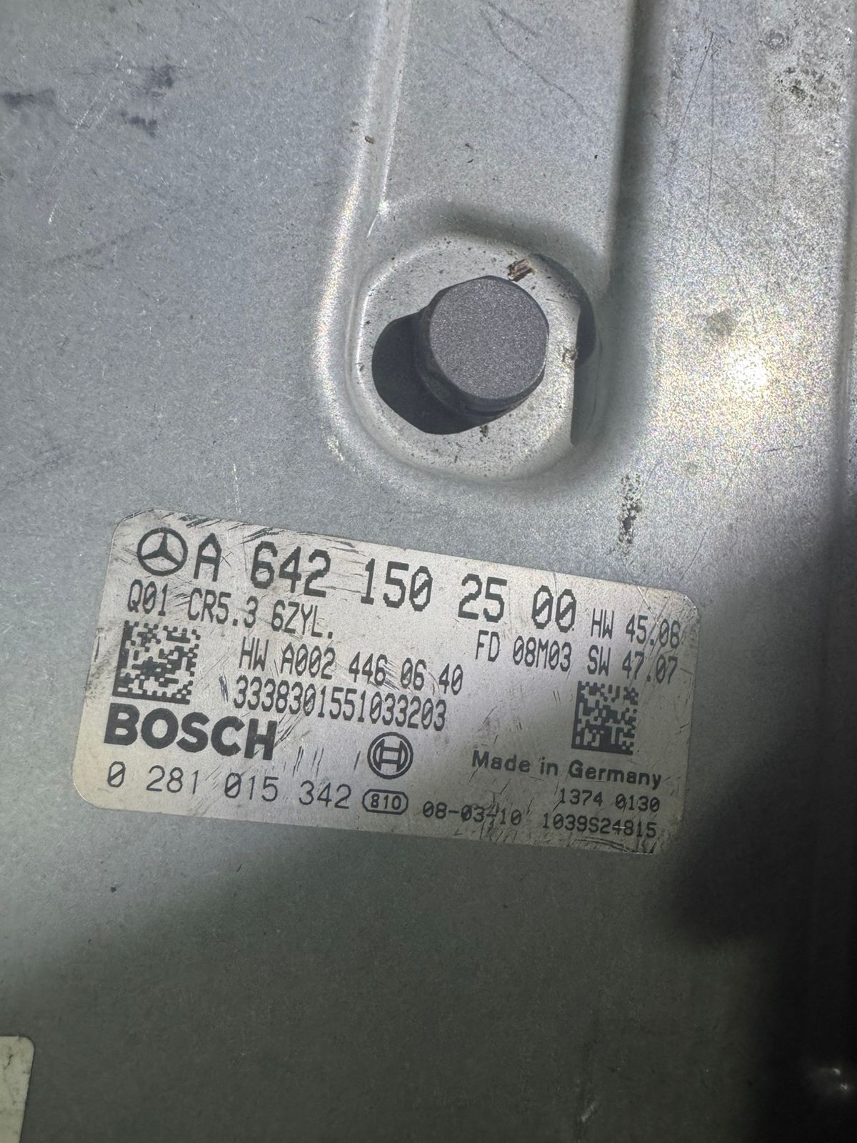 A6421502500 Bosch CR5.3 0281015342 Mercedes CDI Engine ECU