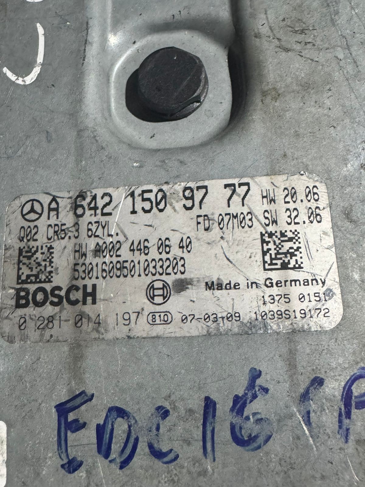 A6421509777 Bosch CR5.3 0281014197 Mercedes Diesel Engine ECU