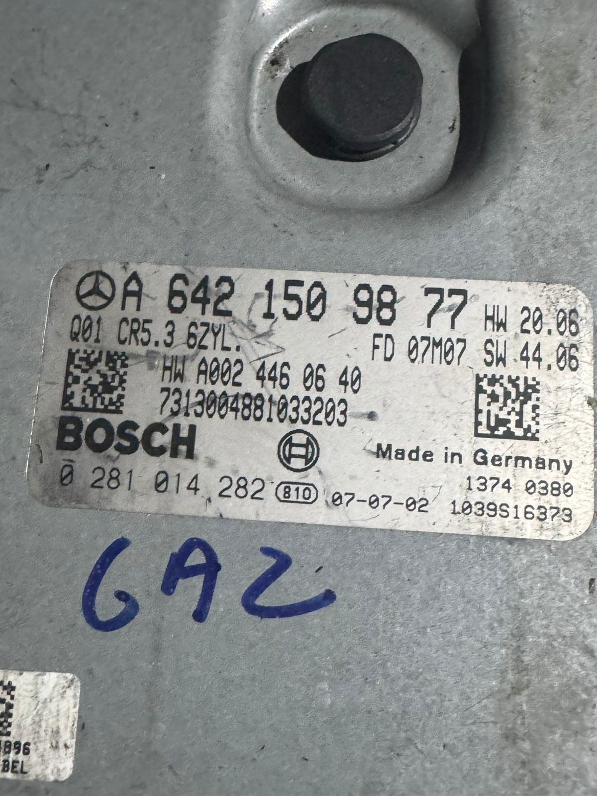 A6421509877 Bosch CR5.3 0281014282 Mercedes CDI Engine Control Unit