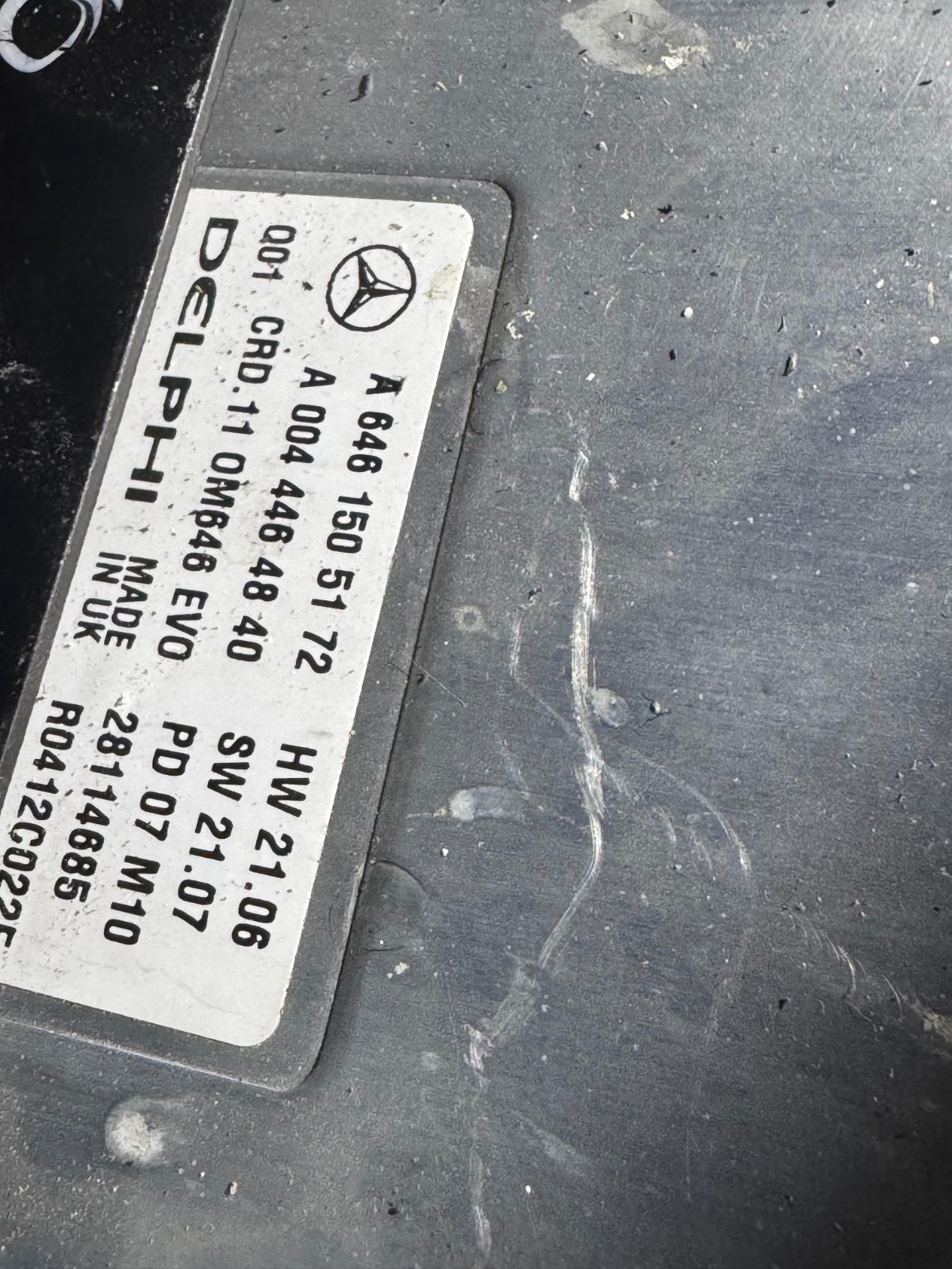 A6461505172 Delphi CRD.11 28114685 Mercedes CDI Engine ECU