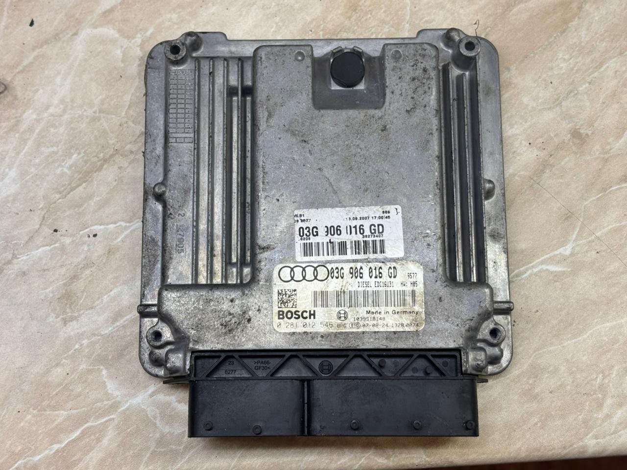 03G906016GD Bosch EDC16U1 0281012546 VW Audi Engine Control Unit ECU