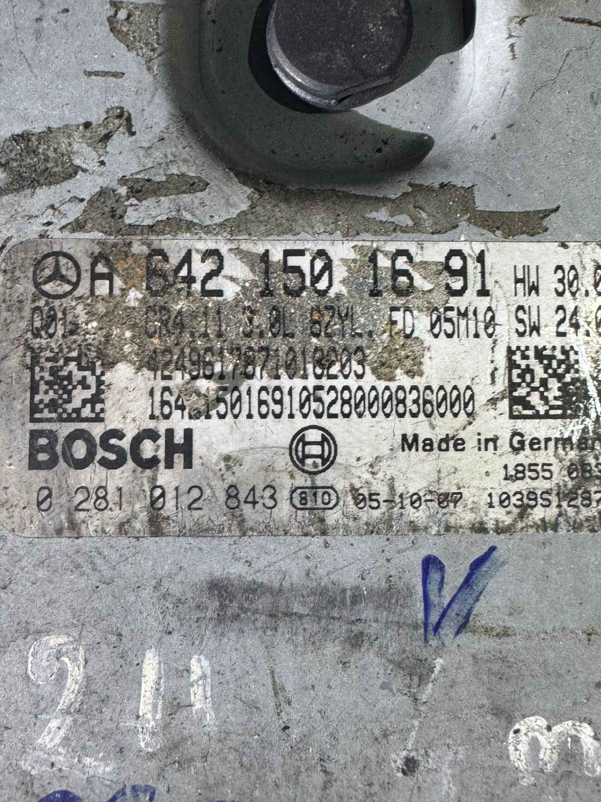 A6421501691 Bosch EDC16CP31 0281012843 Mercedes CDI Engine ECU