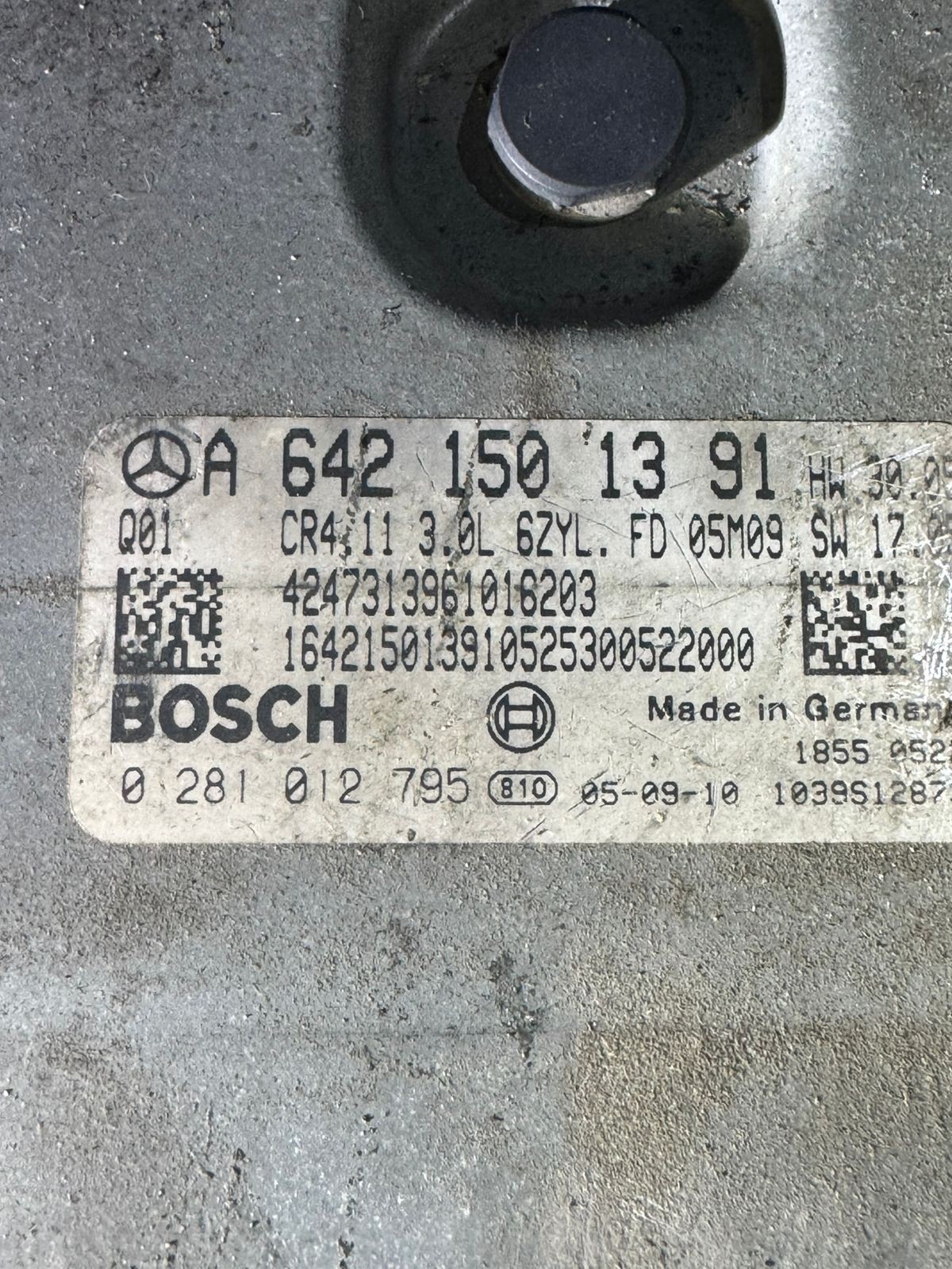 A6421501391 Bosch EDC16CP31 0281012795 Mercedes CDI Engine ECU