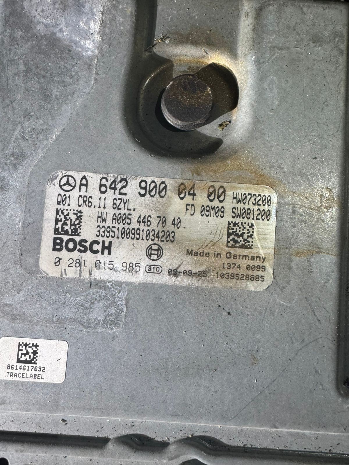 A6429000400 Bosch EDC17CP01 0281015985 Mercedes Engine Control Unit