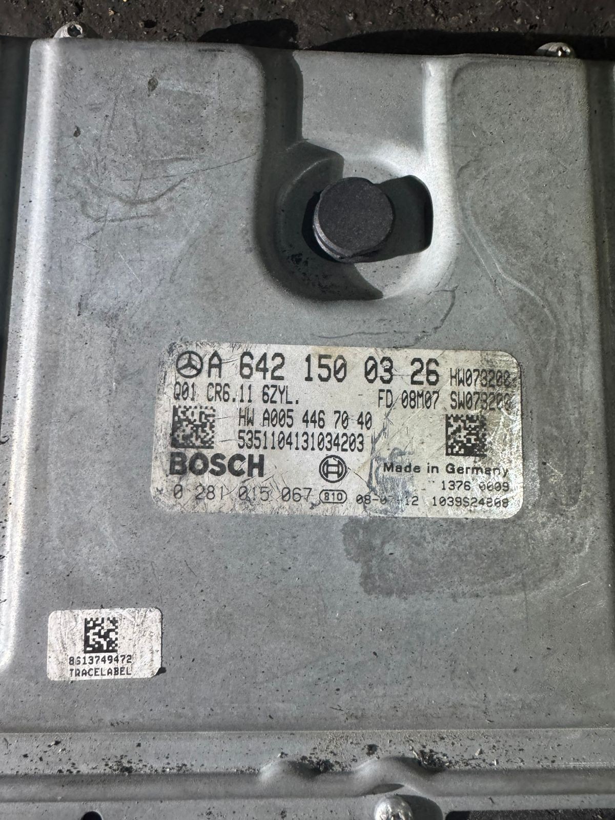 A6421500326 Bosch EDC17CP01 0281015067 Mercedes Engine Control Unit