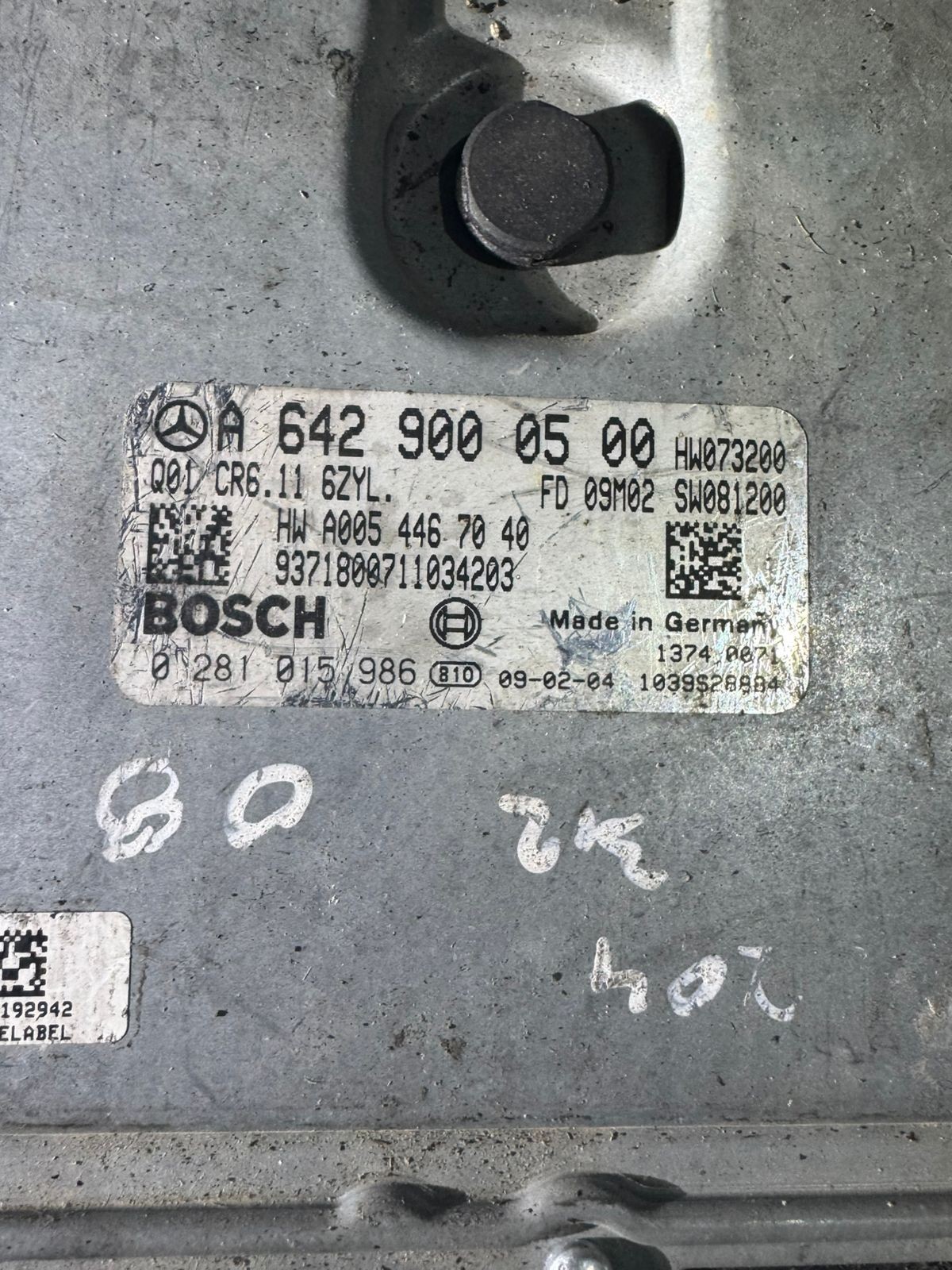 A6429000500 Bosch EDC17CP01 0281015986 Mercedes CDI Engine ECU