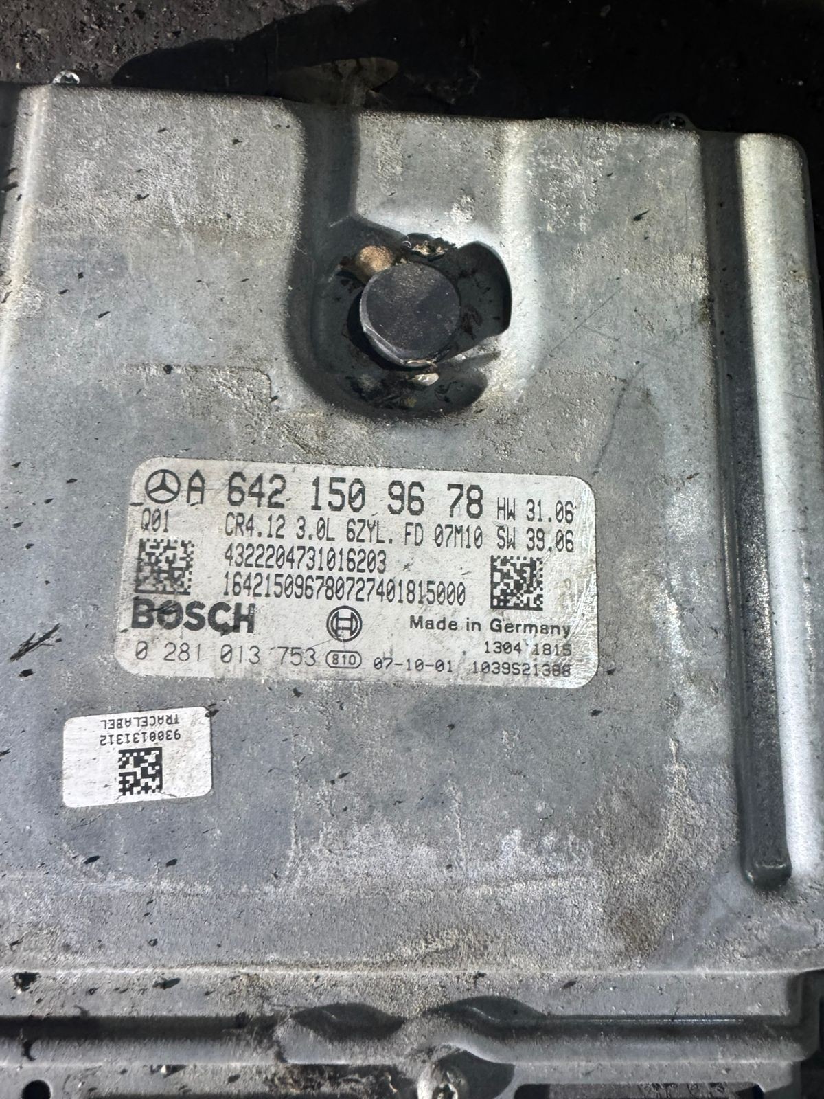 A6421509678 Bosch EDC16CP31 0281013753 Mercedes Diesel Engine ECU