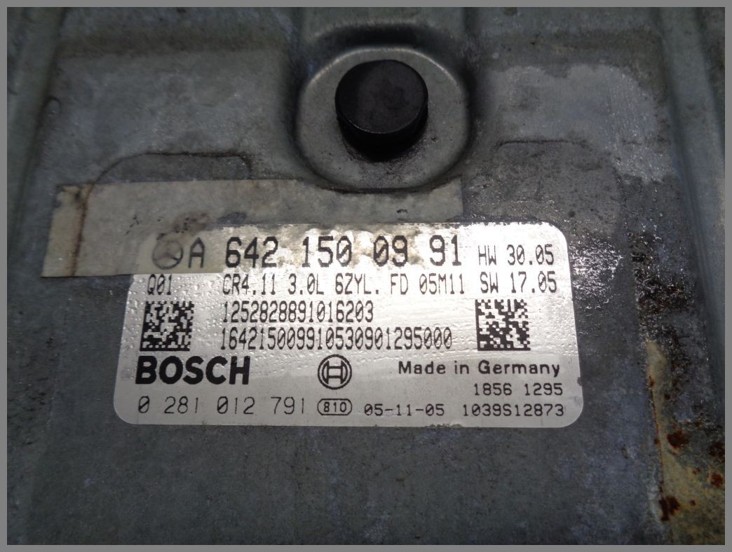 A6421500991 Bosch EDC16CP31 0281012791 Mercedes CDI Engine ECU