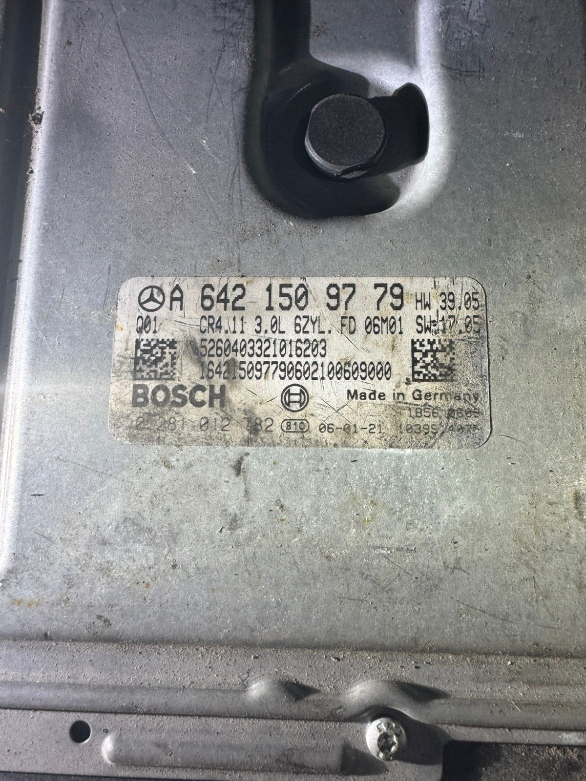 A6421509779 Bosch EDC16CP31 0281012782 Mercedes Engine Control Unit