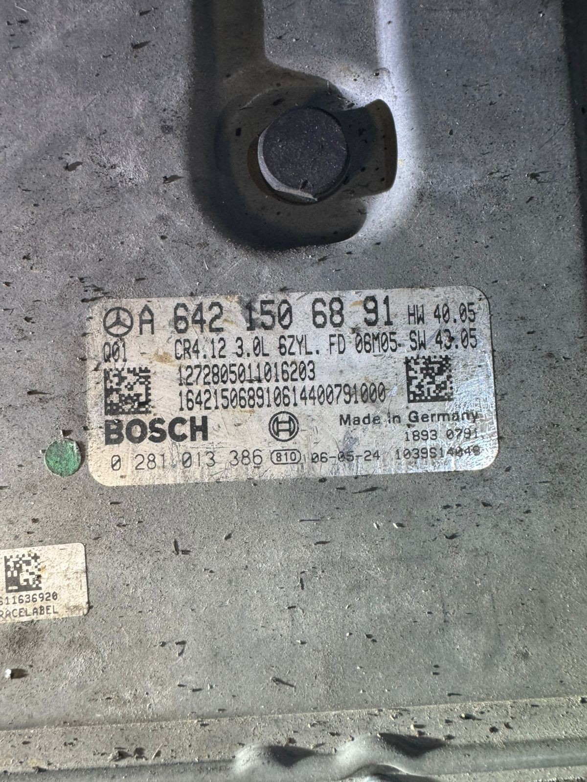 A6421506891 Bosch EDC16CP31 0281013386 Mercedes CDI Engine ECU