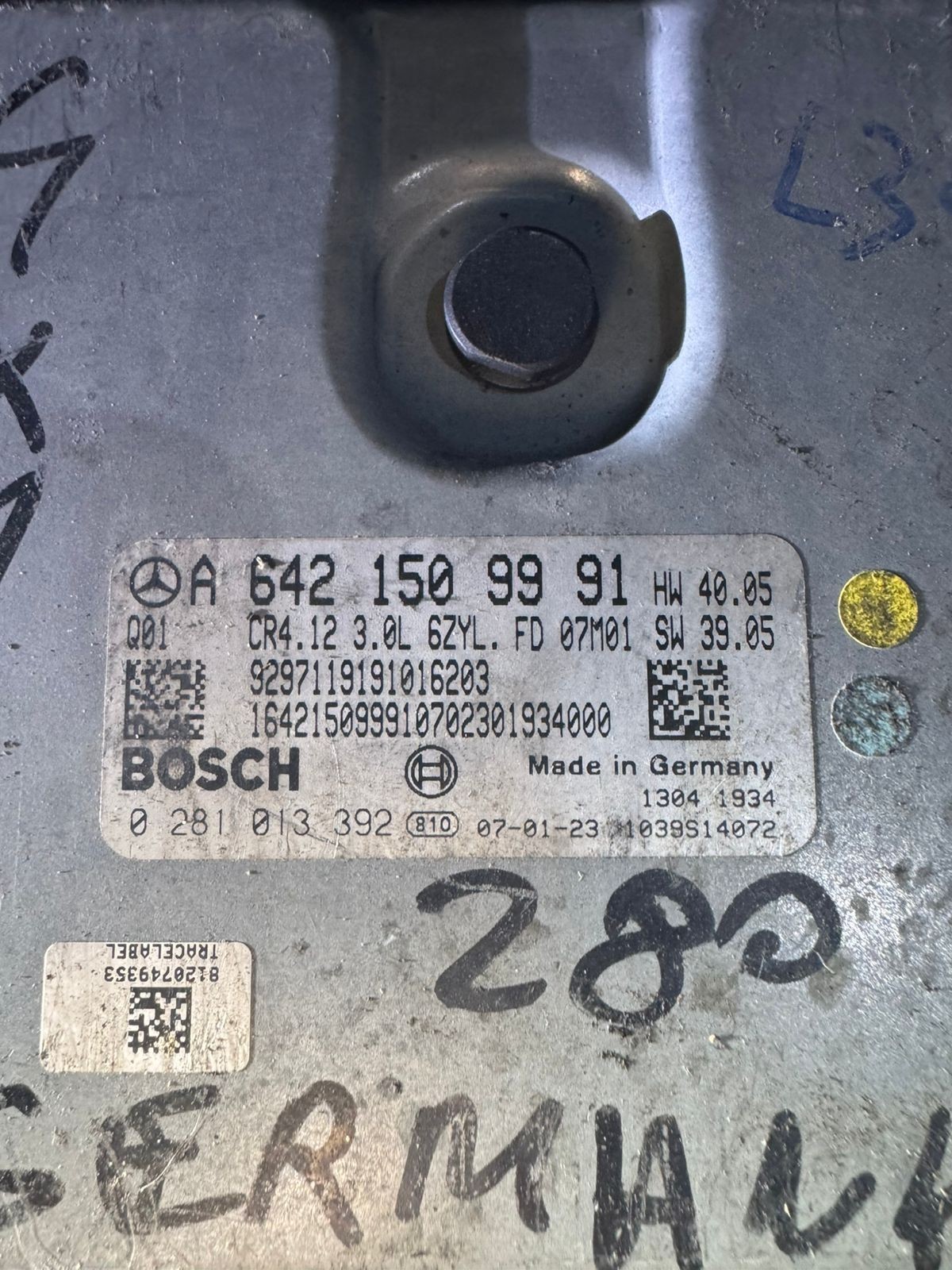 A6421509991 Bosch EDC16CP31 0281013392 Mercedes CDI Engine ECU