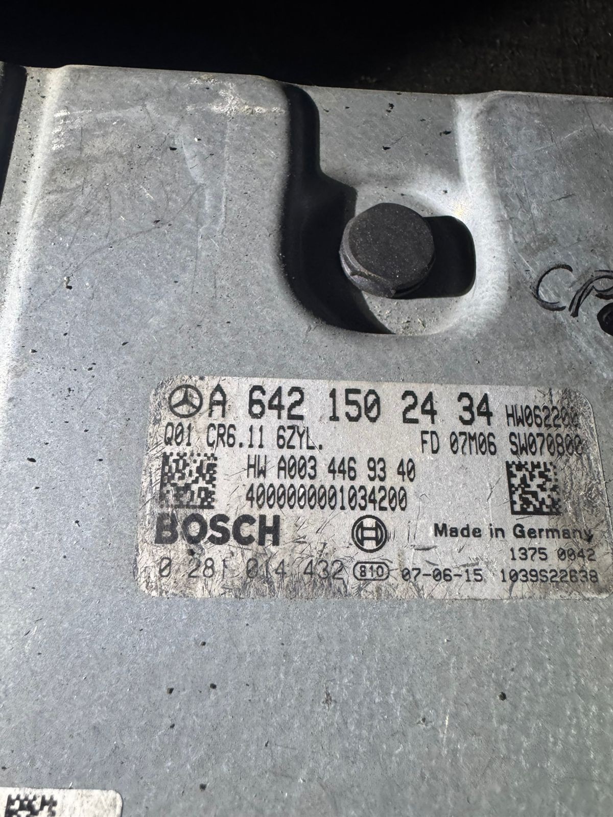 A6421502434 Bosch EDC17CP01 0281014432 Mercedes Engine Control Unit