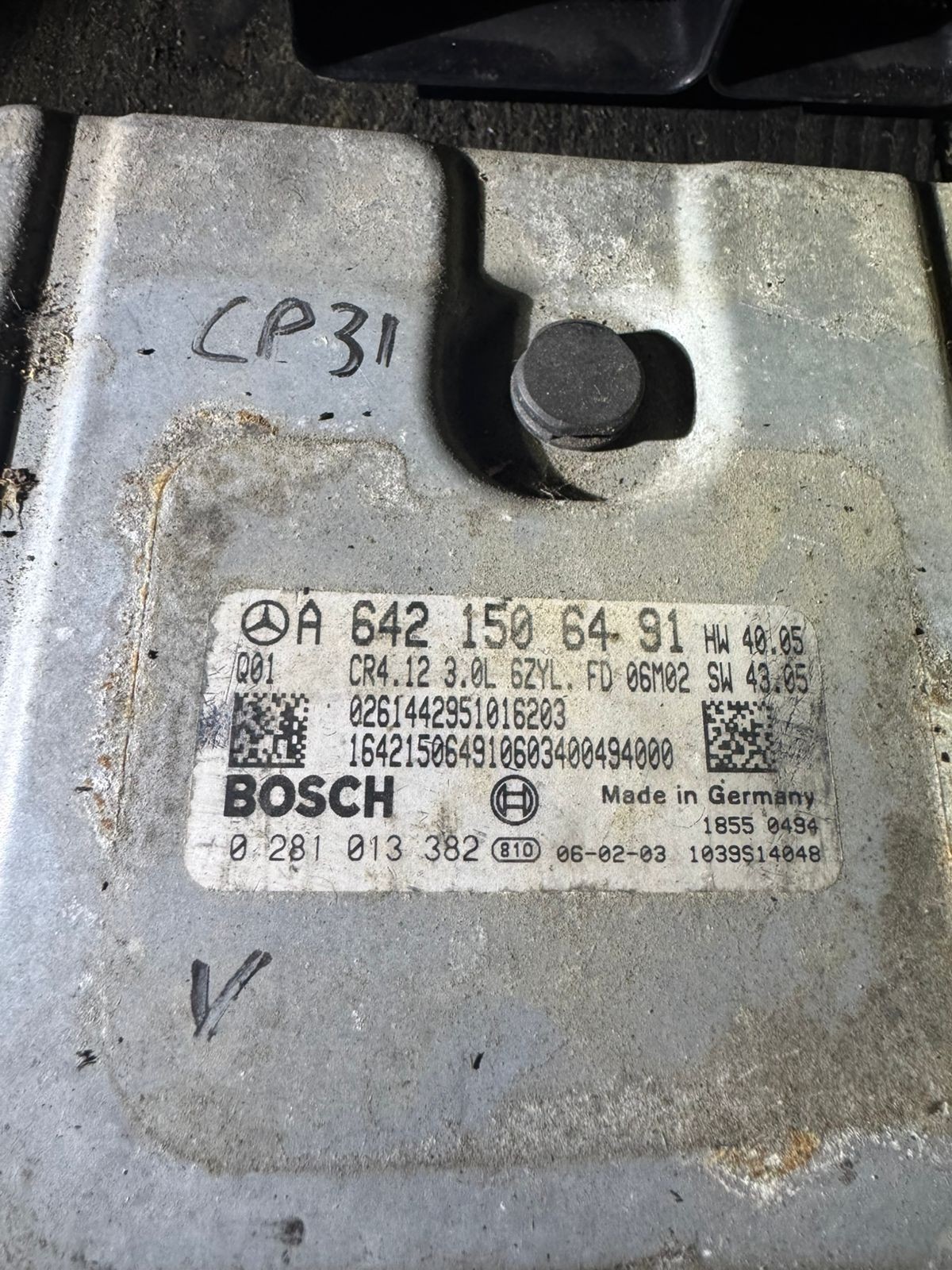 A6421506491 Bosch EDC16CP31 0281013382 Mercedes CDI Engine Control Unit