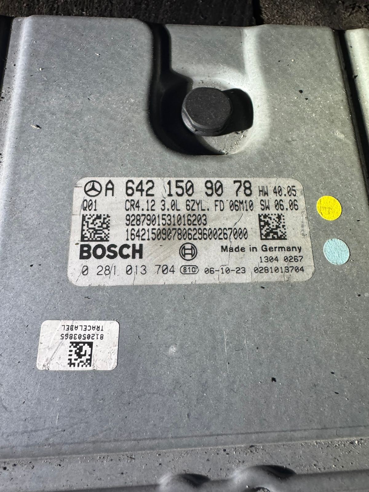 A6421509078 Bosch EDC16CP31 0281013704 Mercedes CDI Engine ECU