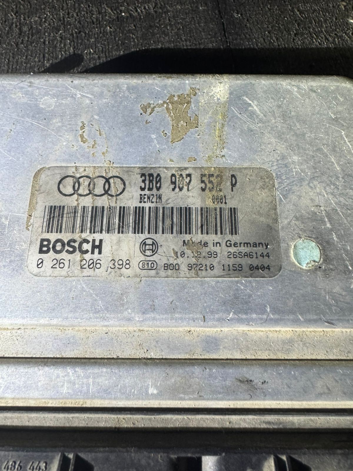 3B0907552P Bosch ME7.1 0261206398 VW Audi Engine ECU Module