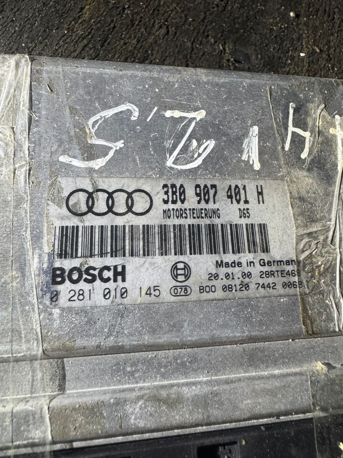 3B0907401H Bosch 0281010145 VW Audi Engine Control Unit ECU