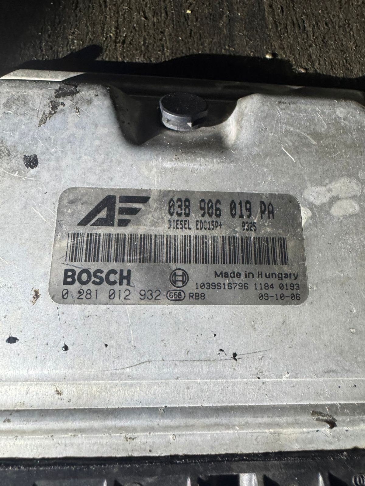 038906019PA Bosch 0281012932 VW Audi Diesel Engine ECU