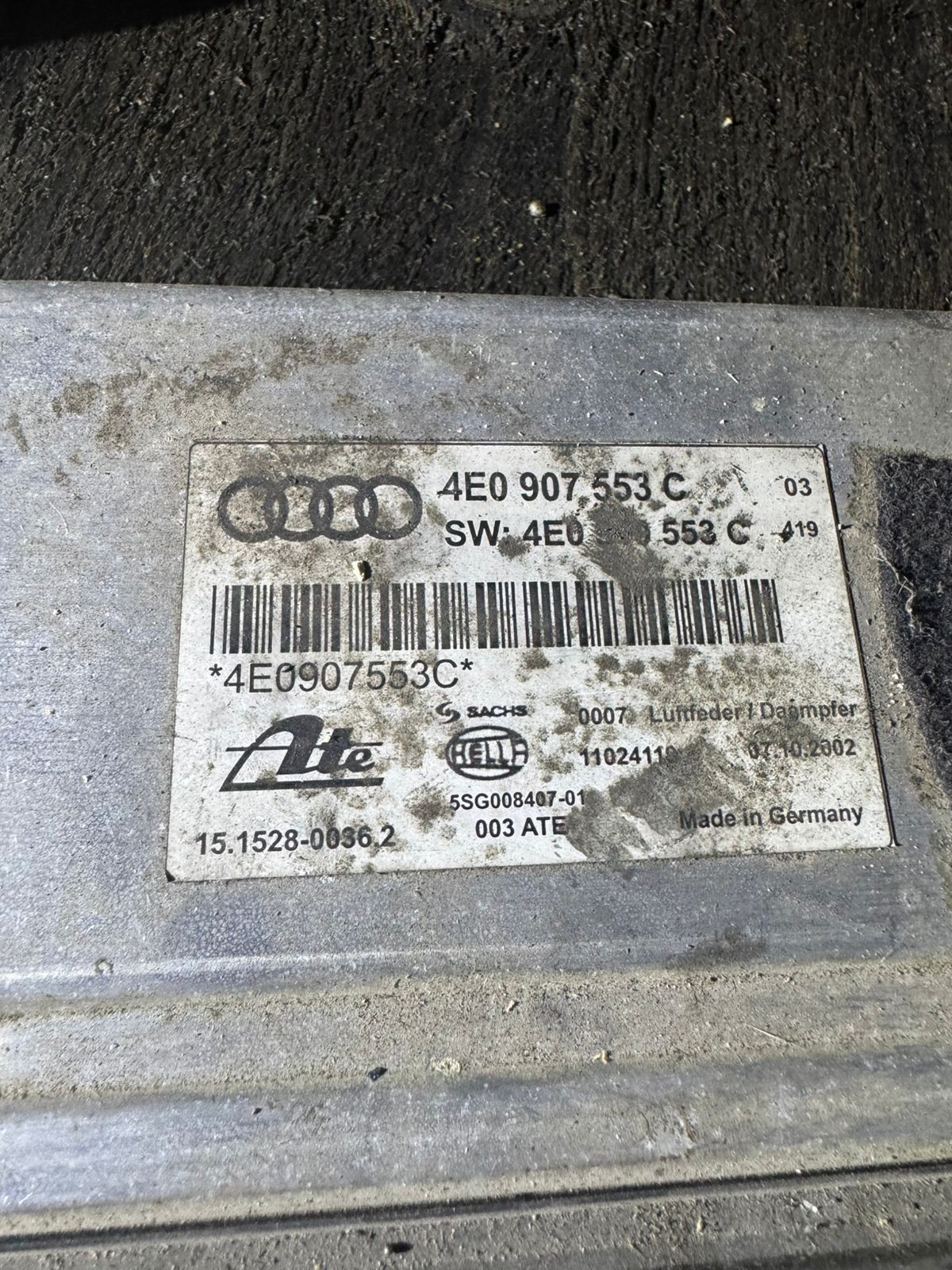 4E0907553C ATE 5SG00840701 Audi Transmission Control Unit TCU